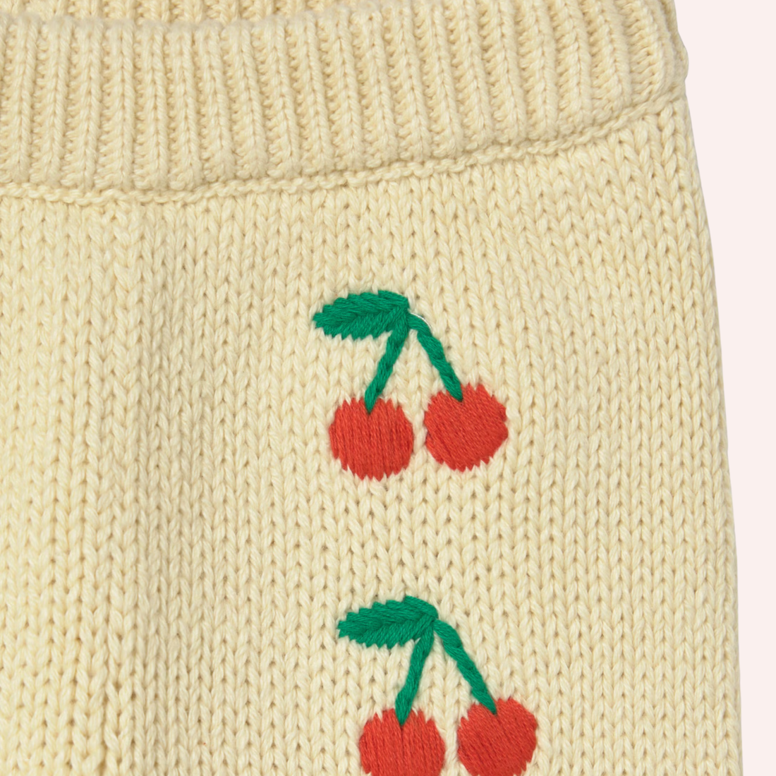 Knitted Baby Pant - Mini Cherries