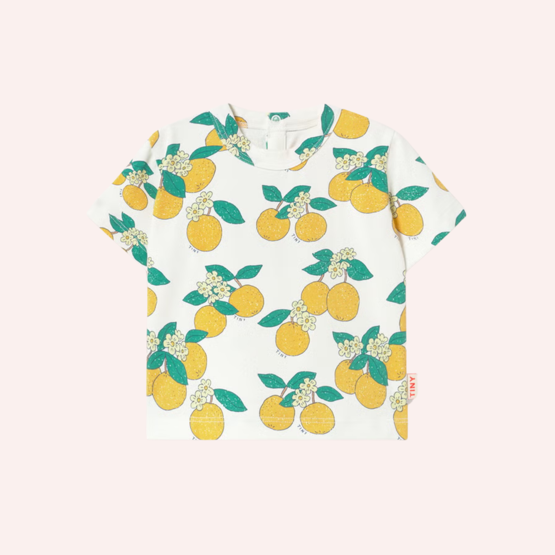 Knitted Baby Tee - Oranges