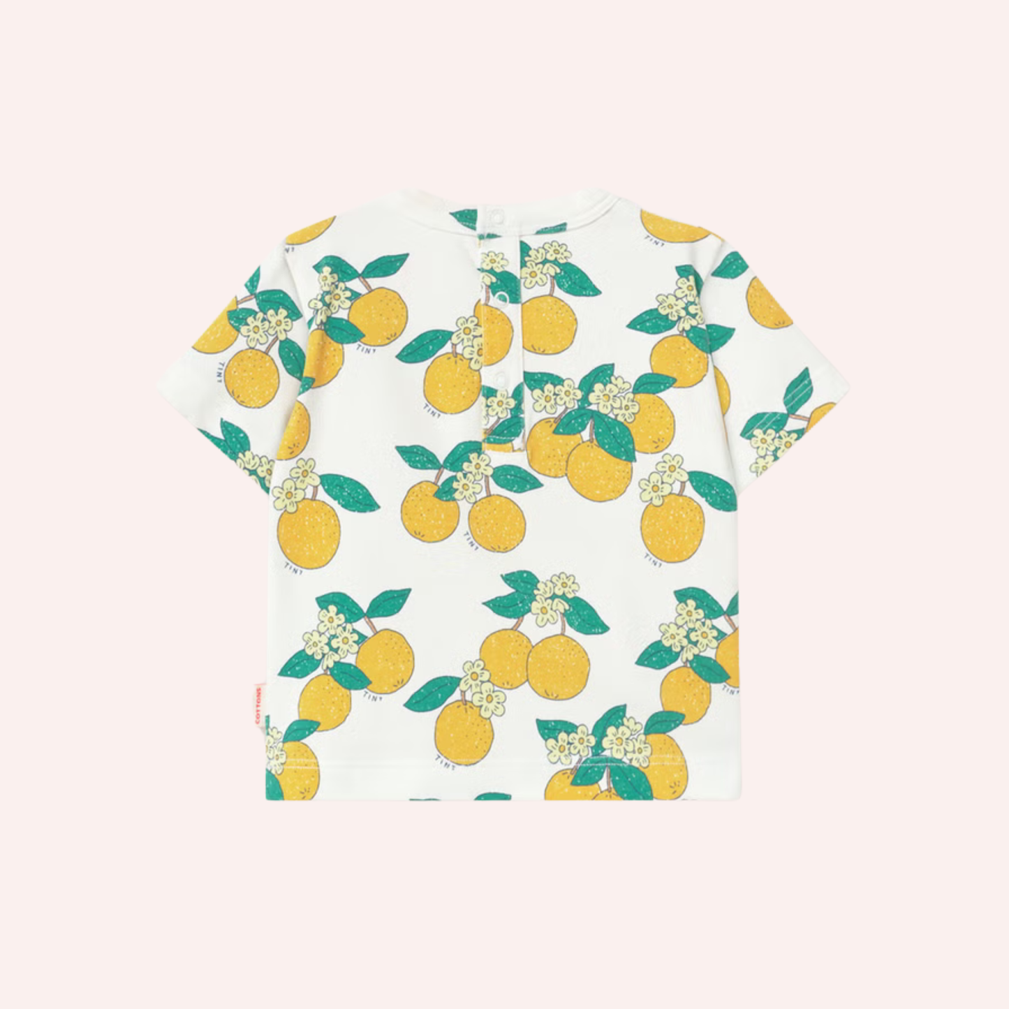 Knitted Baby Tee - Oranges