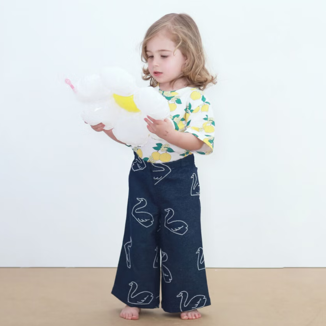Knitted Baby Tee - Oranges
