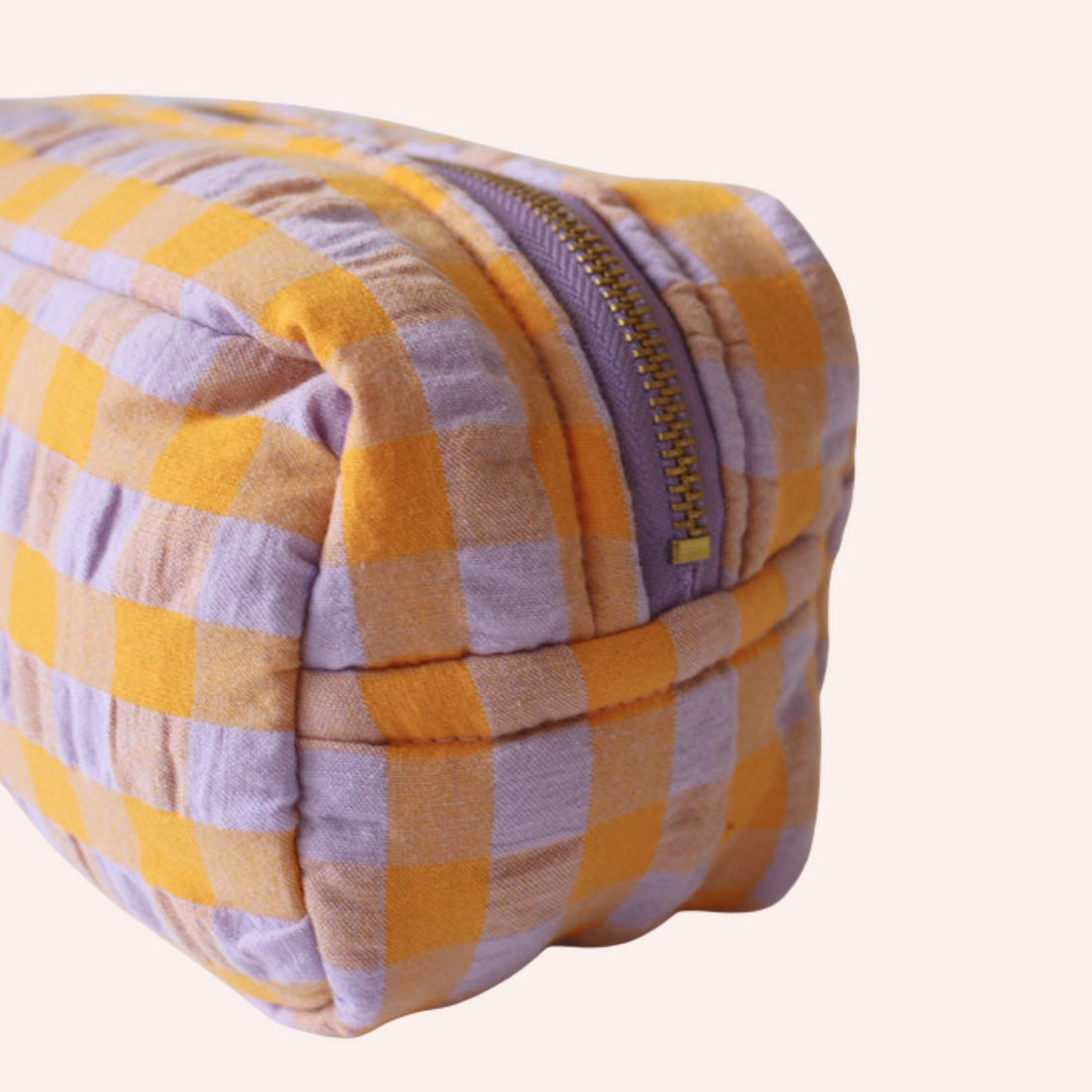 Dopp Kit - Kumquat Bloom Seersucker