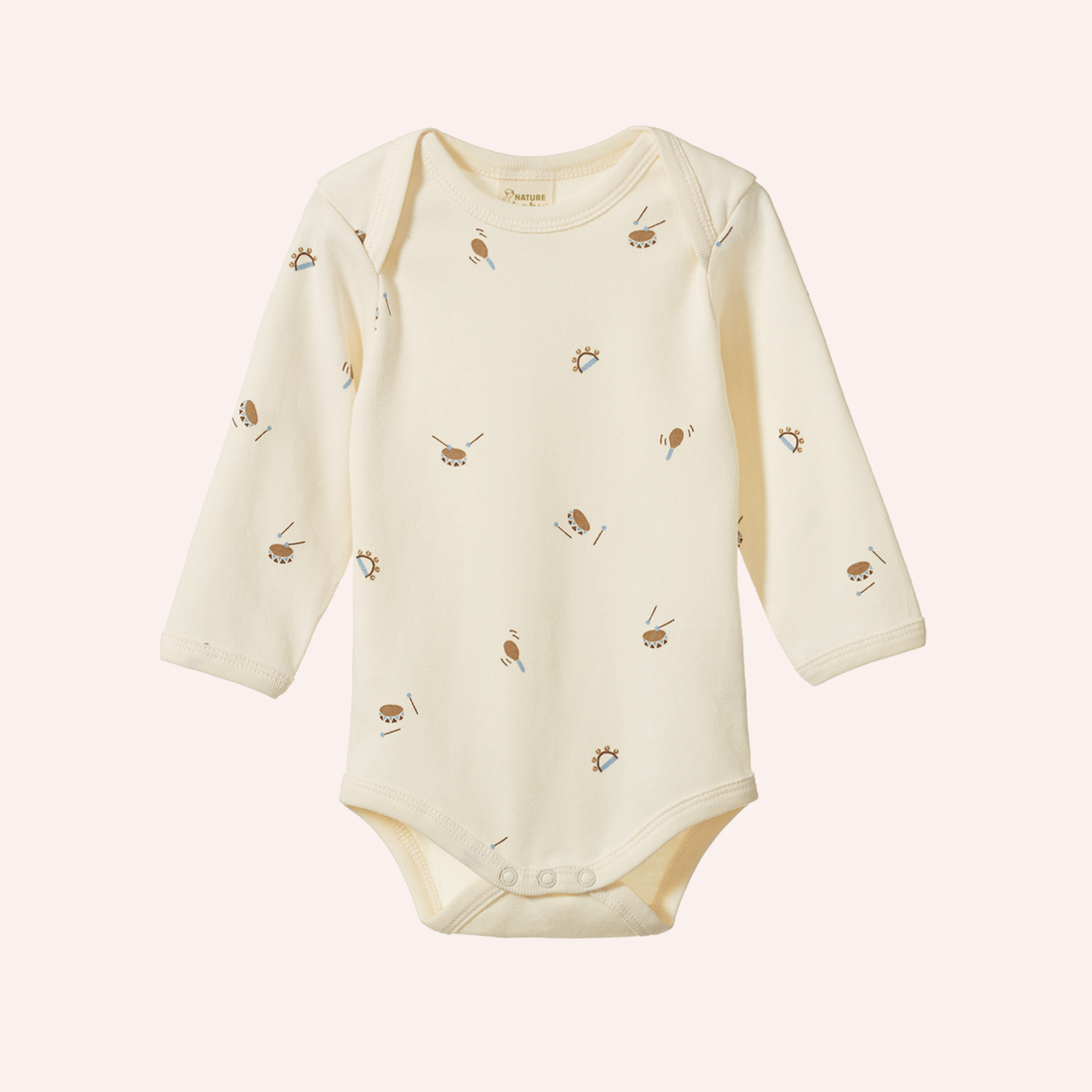 Long Sleeve Bodysuit - Mini Music Print