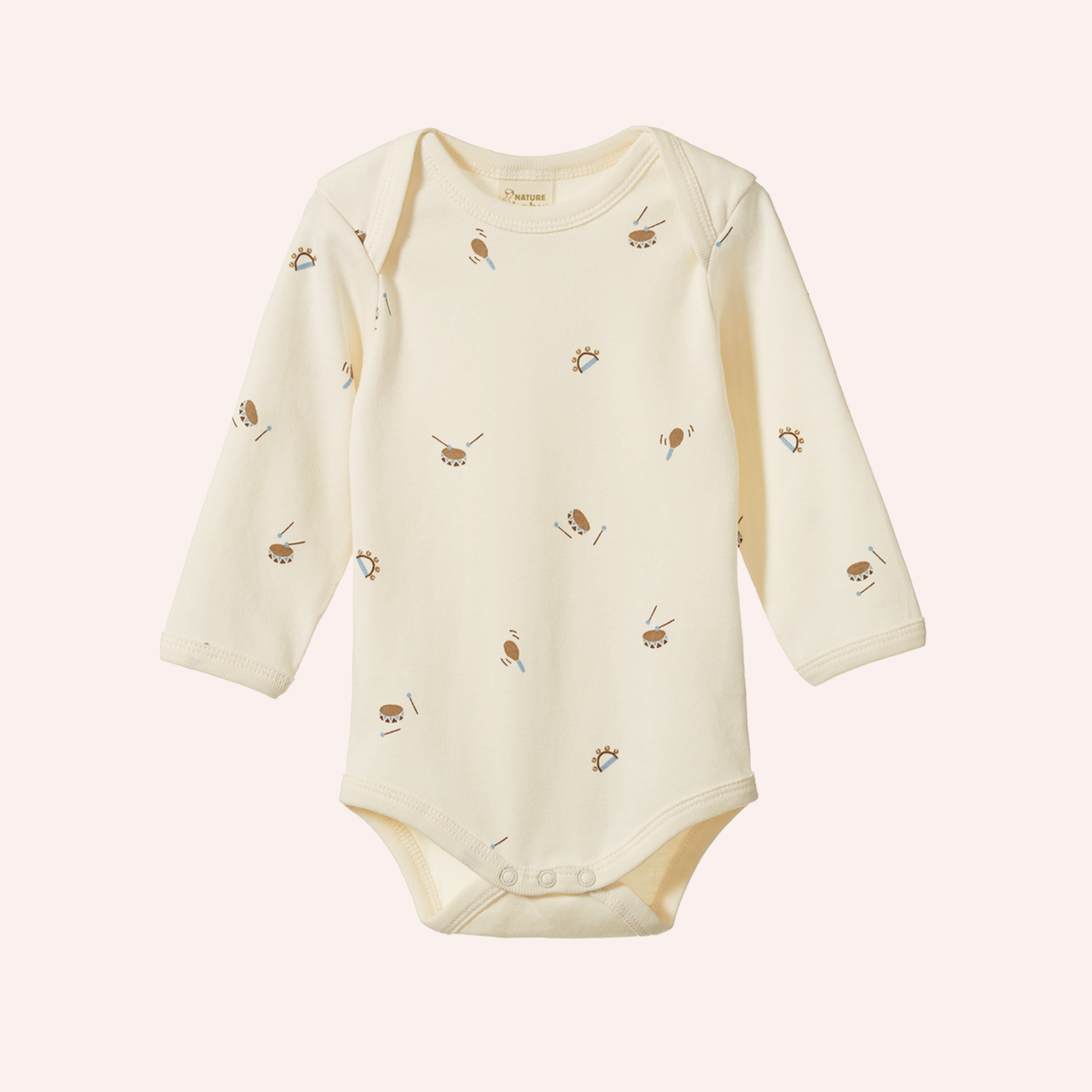 Long Sleeve Bodysuit - Mini Music Print