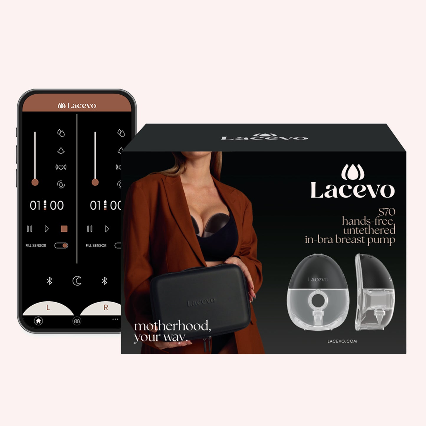 Lacevo S70 In-Bra Breast Pump Set