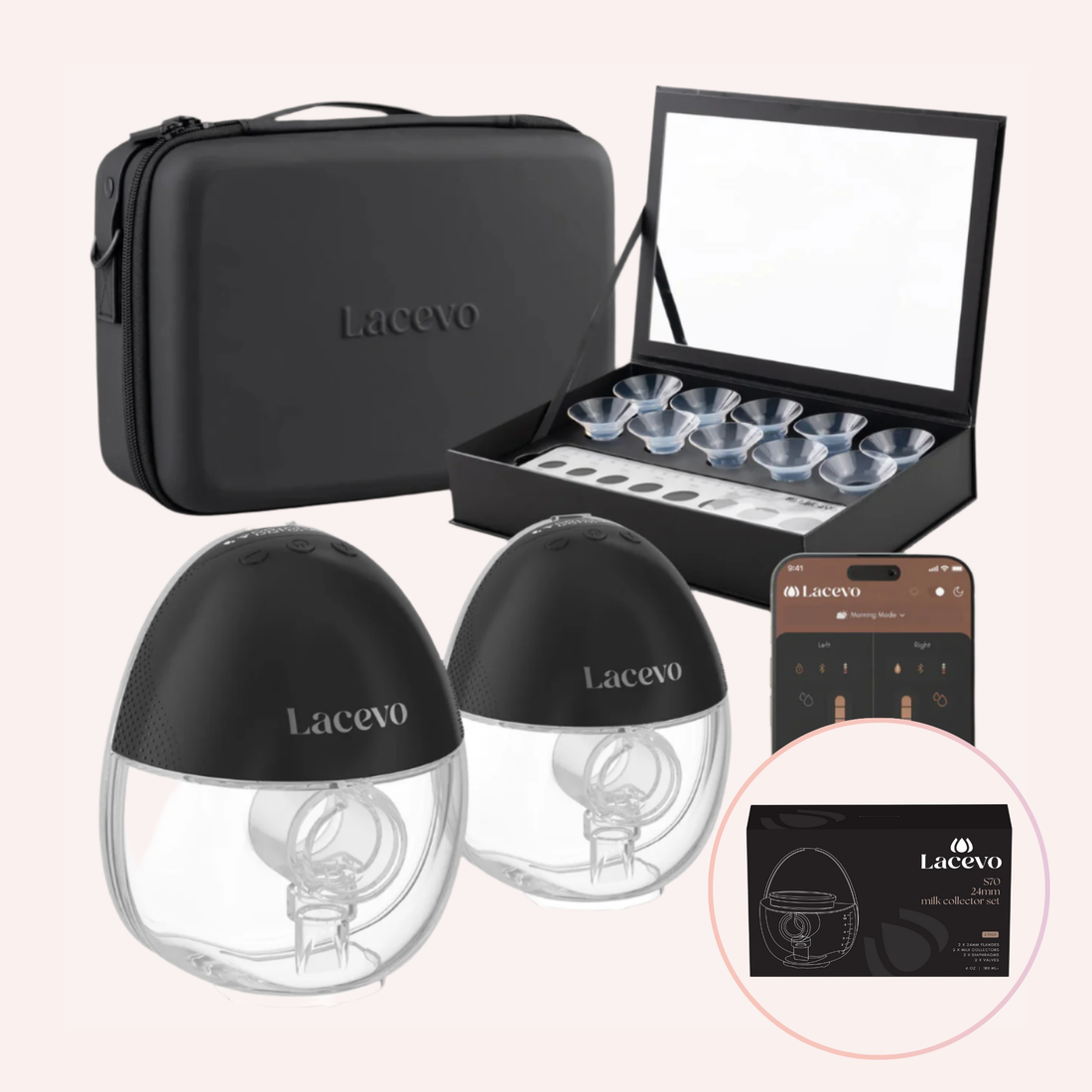 Lacevo S70 In-Bra Breast Pump Set