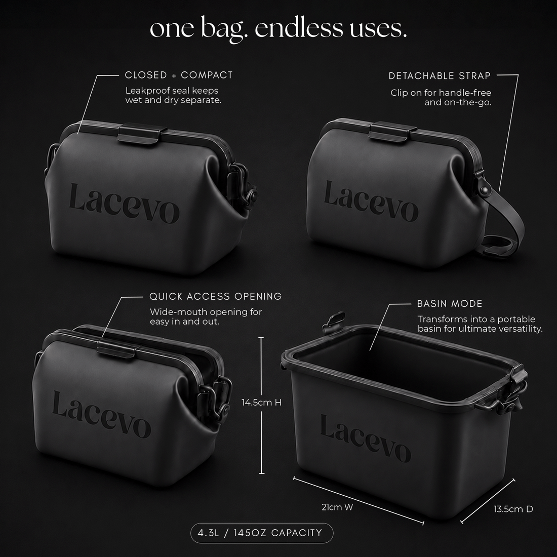 Lacevo Vessel Travel Pouch