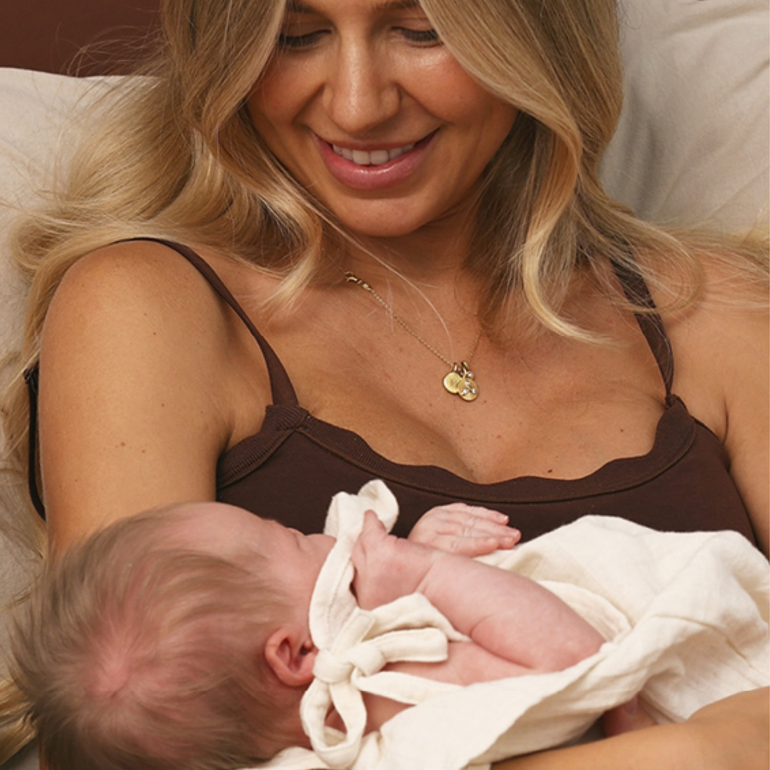 Leakproof Scallop Cami - Chocolate