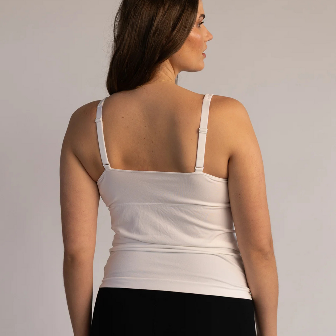 Leakproof Crossover Cami - White