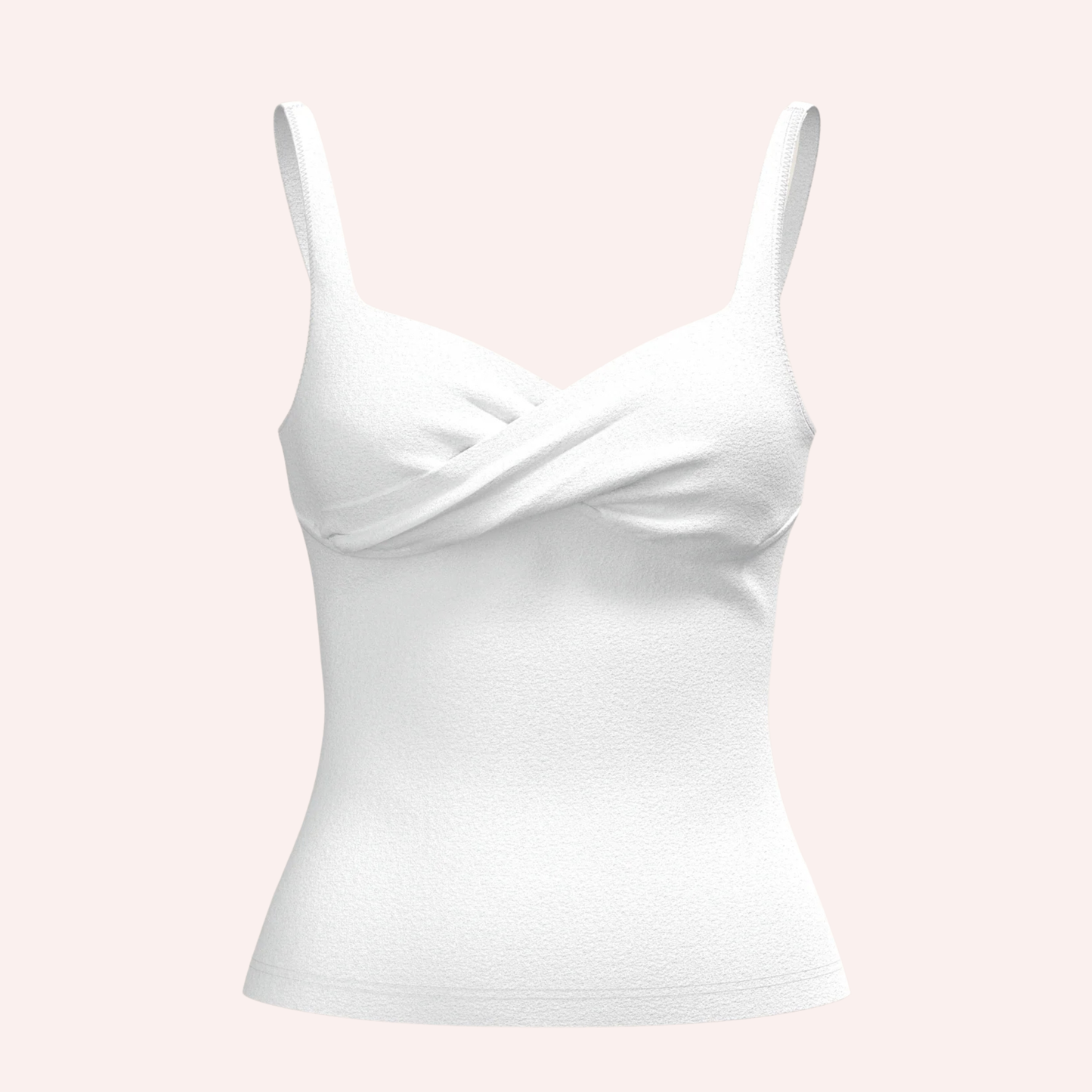 Leakproof Crossover Cami - White