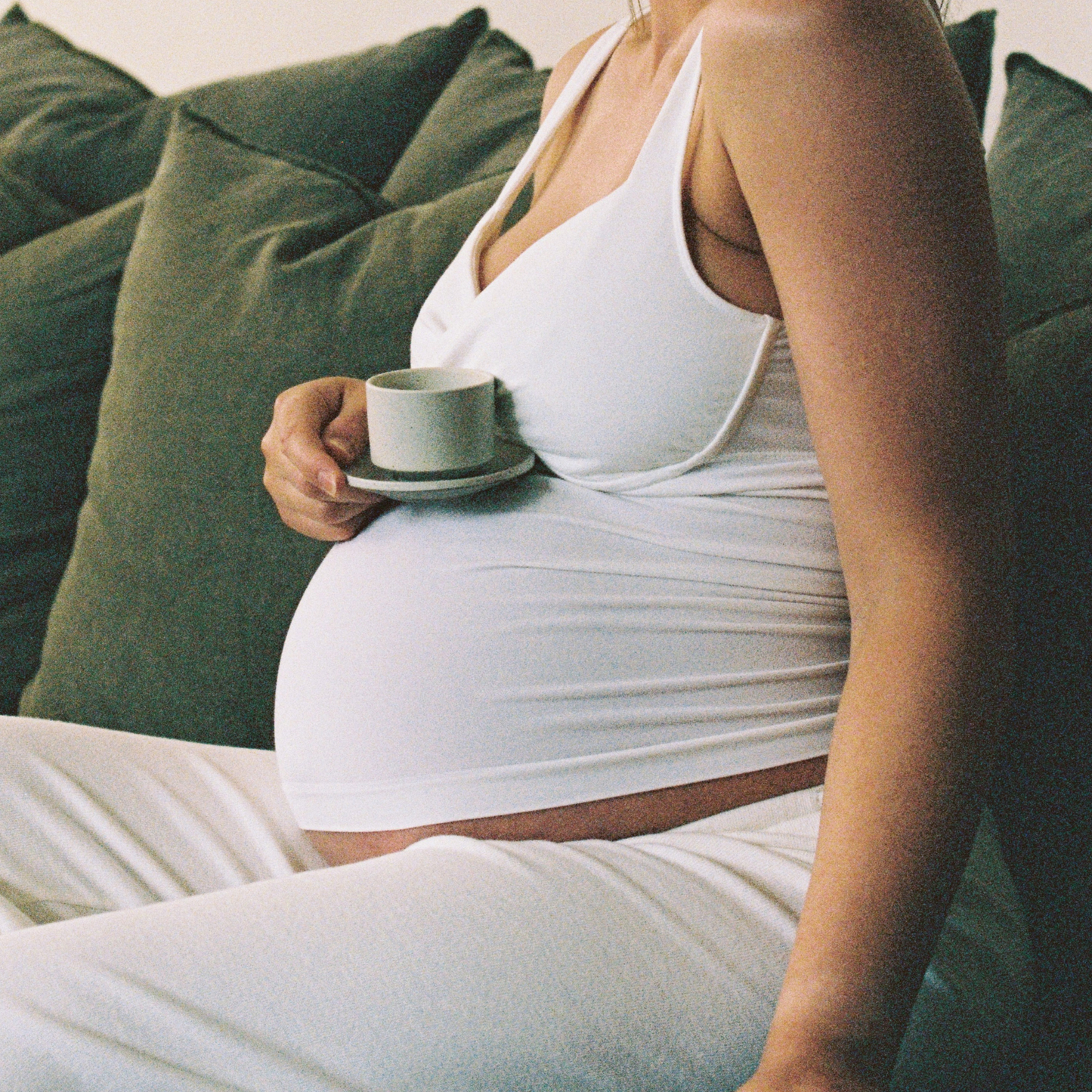 Leakproof Crossover Cami - White