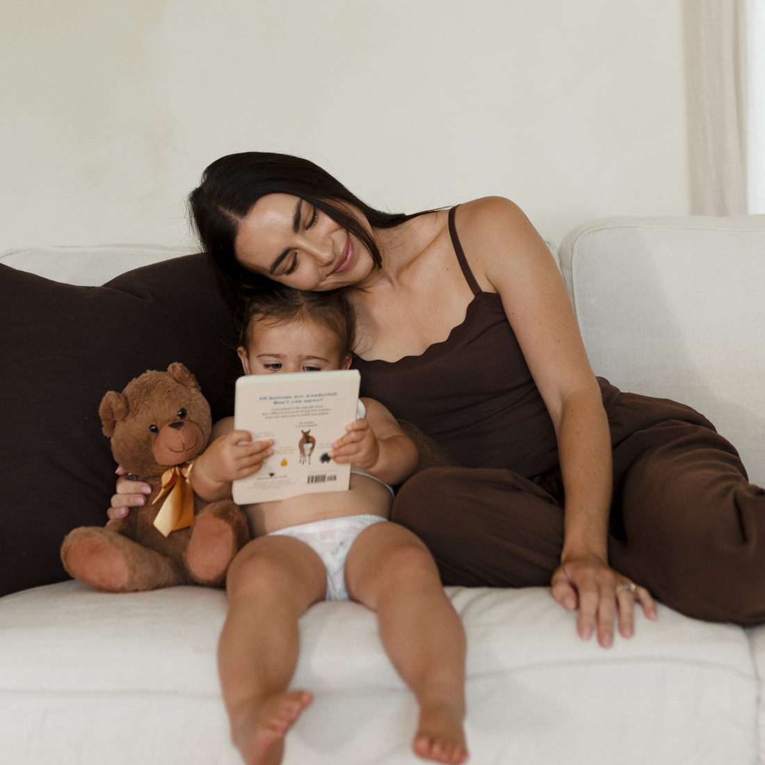 Leakproof Scallop Cami - Chocolate