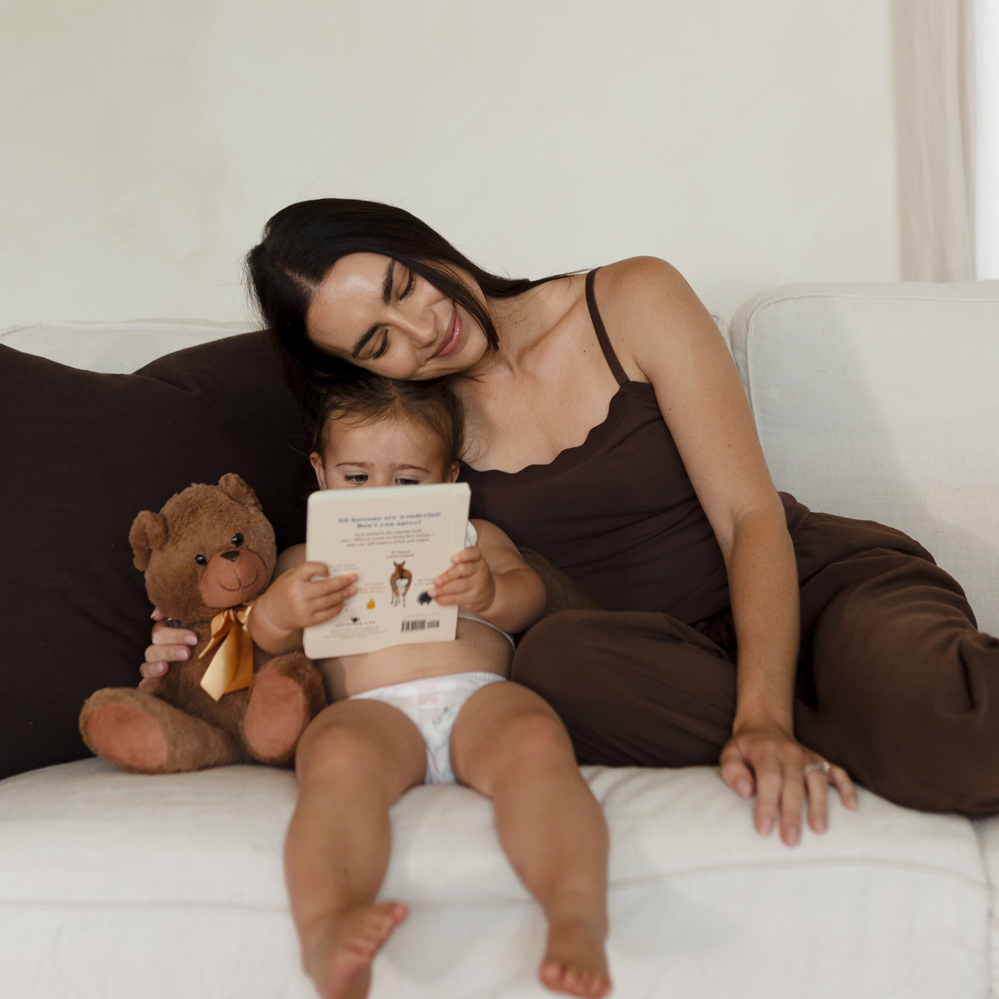 Leakproof Scallop Cami - Chocolate