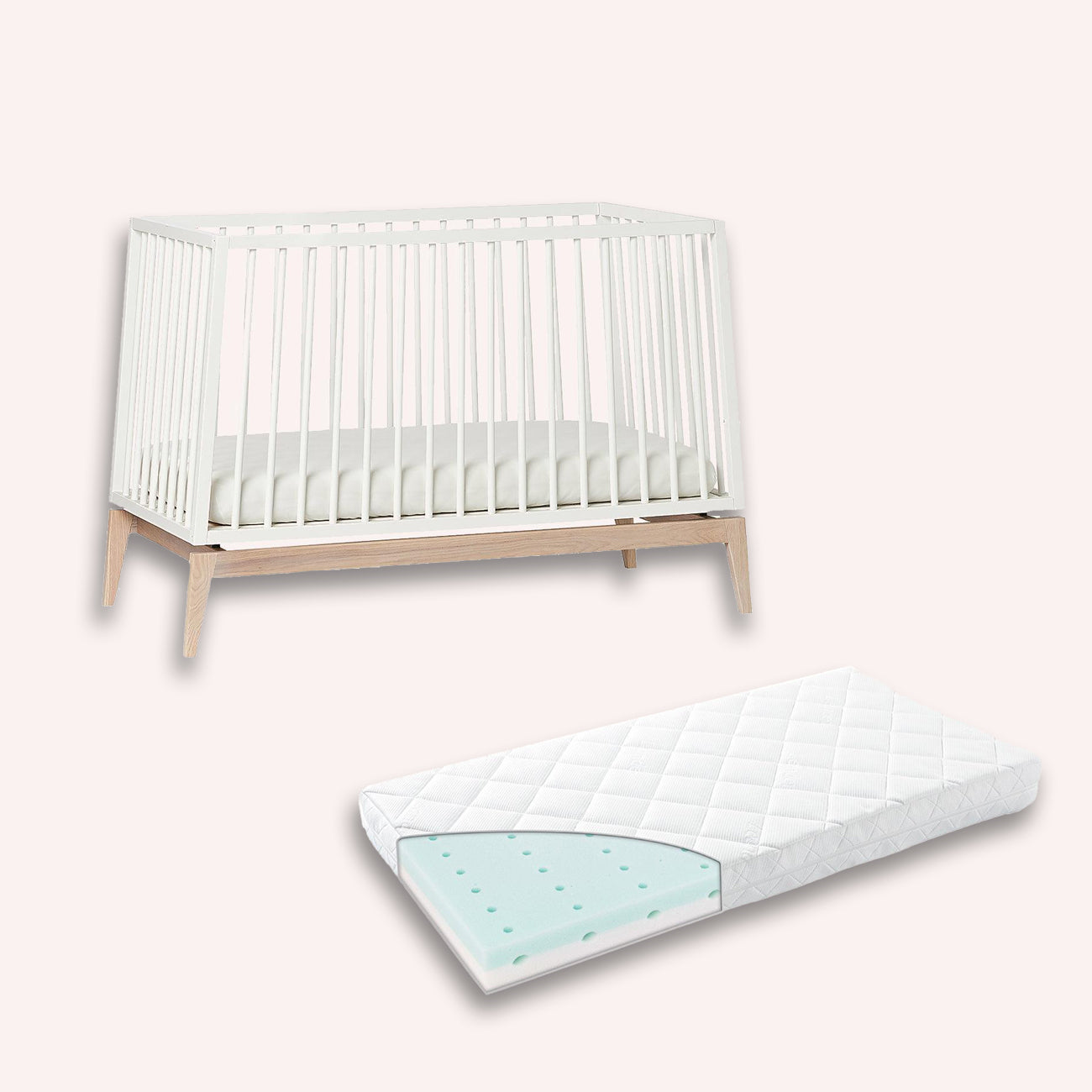 Leander Luna Cot + Mattress Bundle