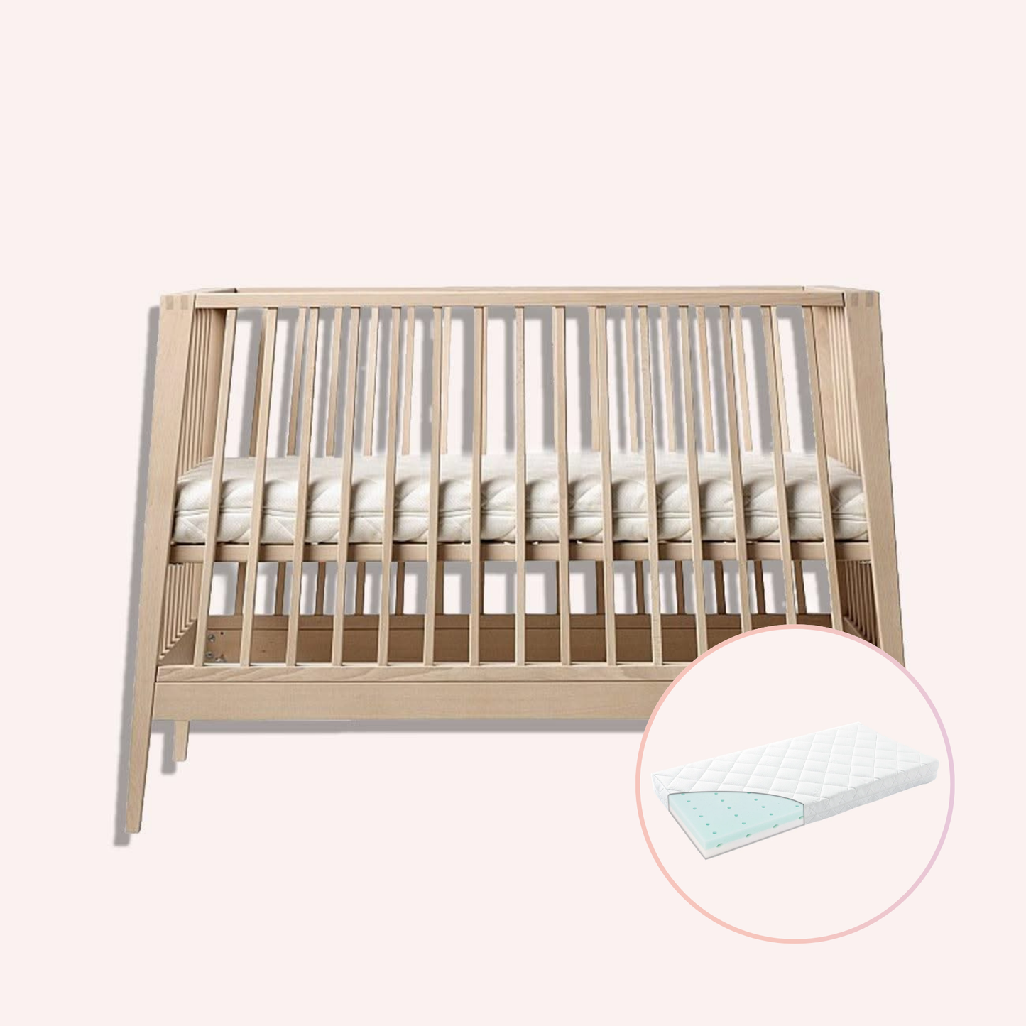 Leander Linea Cot - Natural