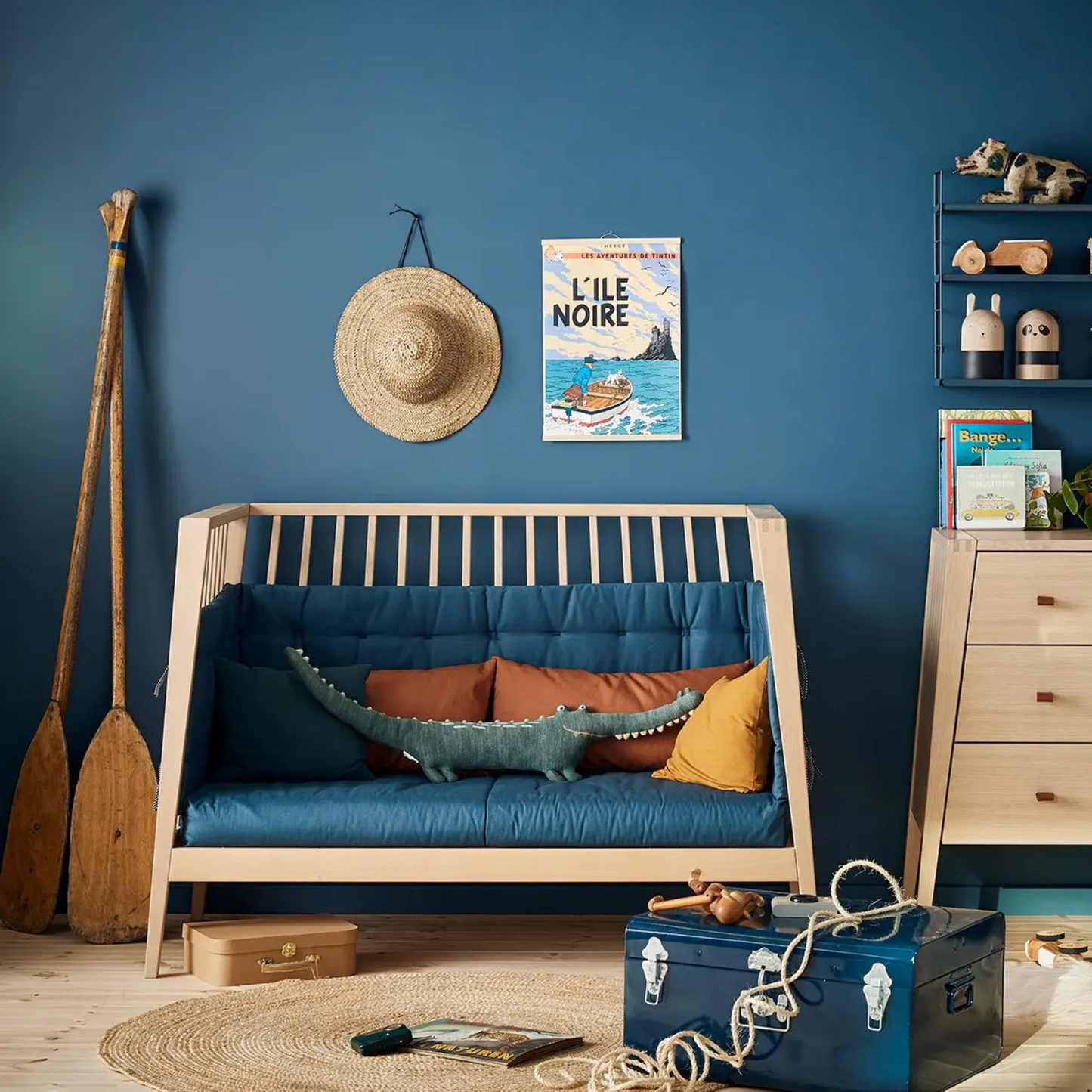 Leander Linea Cot - Natural