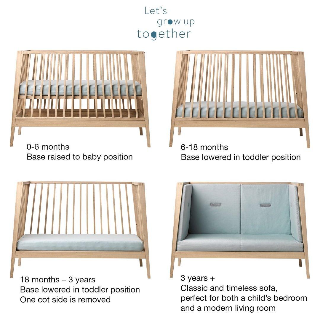 Leander LINEA Cot + Mattress Bundle