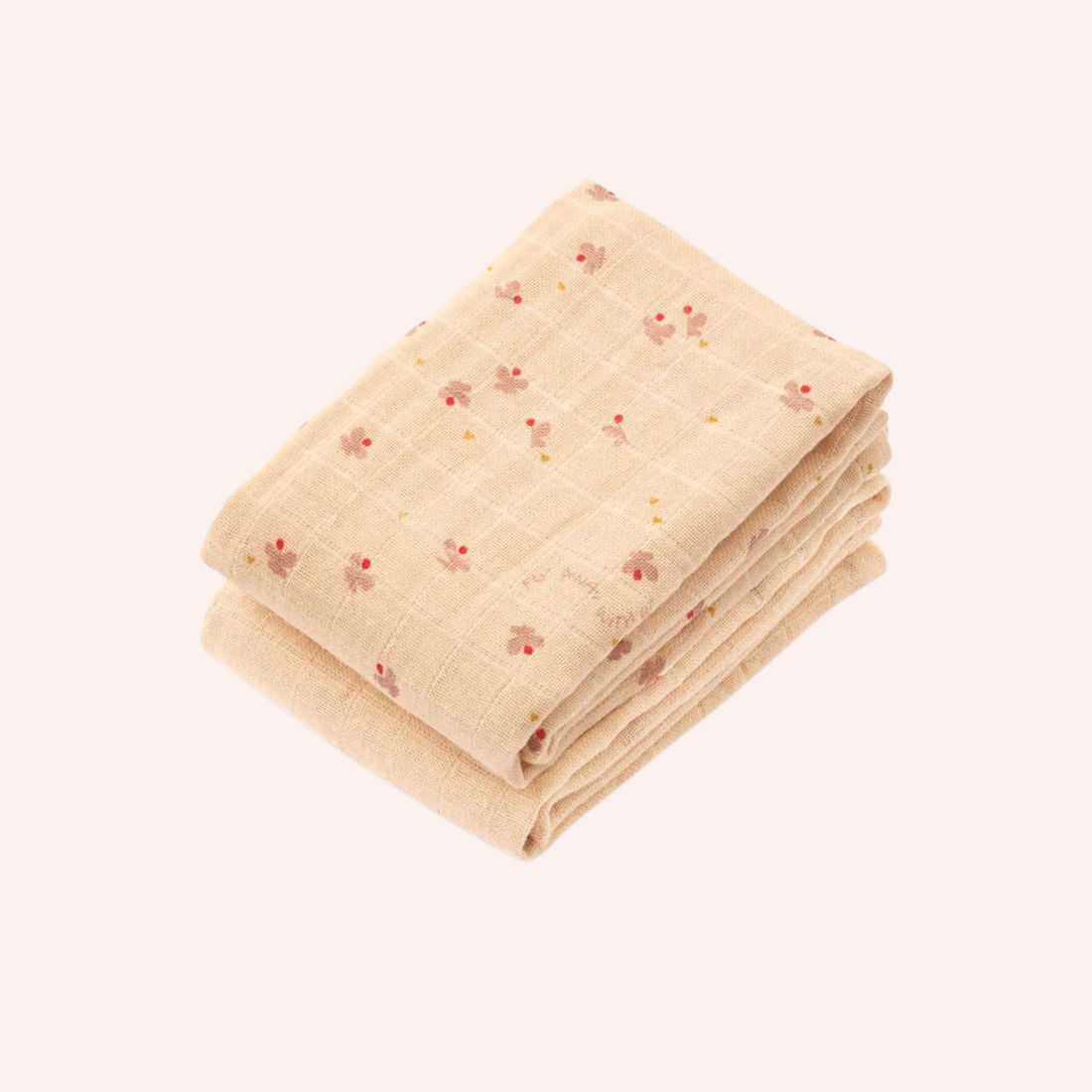 Lewis Muslin Cloth 2-pack - Mini Butterfly/Apple Blossom Mix