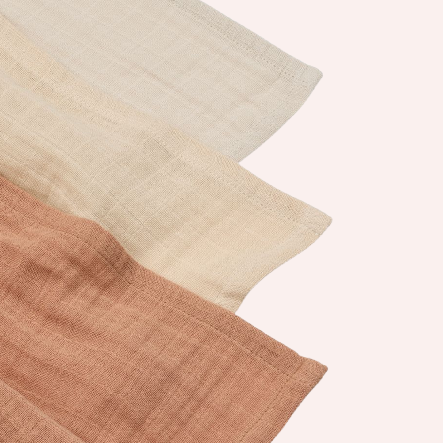 Lewis Muslin Cloth 3 pack - Tuscany Rose Mix