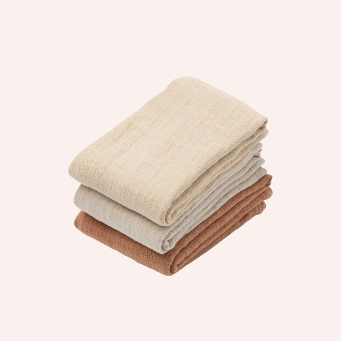 Lewis Muslin Cloth 3 pack - Tuscany Rose Mix