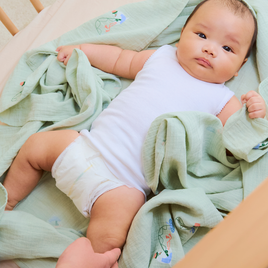 Light and Breathable Muslin Swaddle Wrap - Gulls Gone Fishing