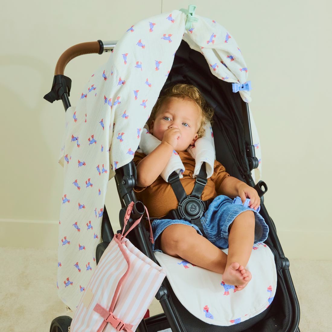 Light and Breathable Muslin Swaddle Wrap - Yeehaw Dog