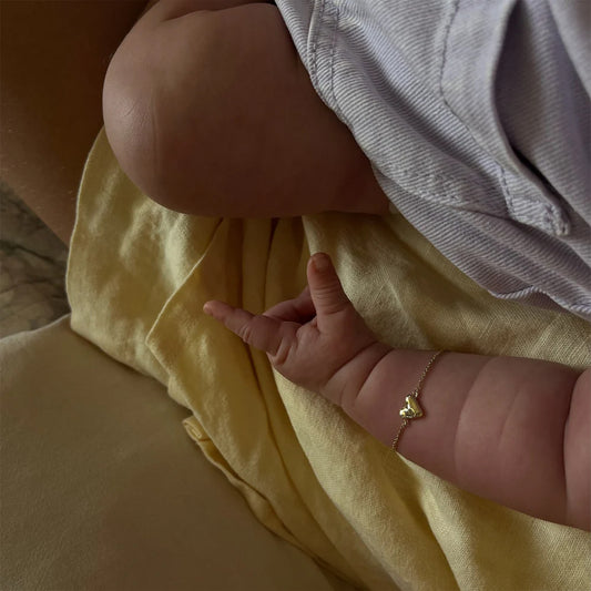 Organic Heart Bracelet - Baby