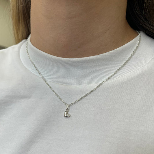 Mini Heart Pendant Silver