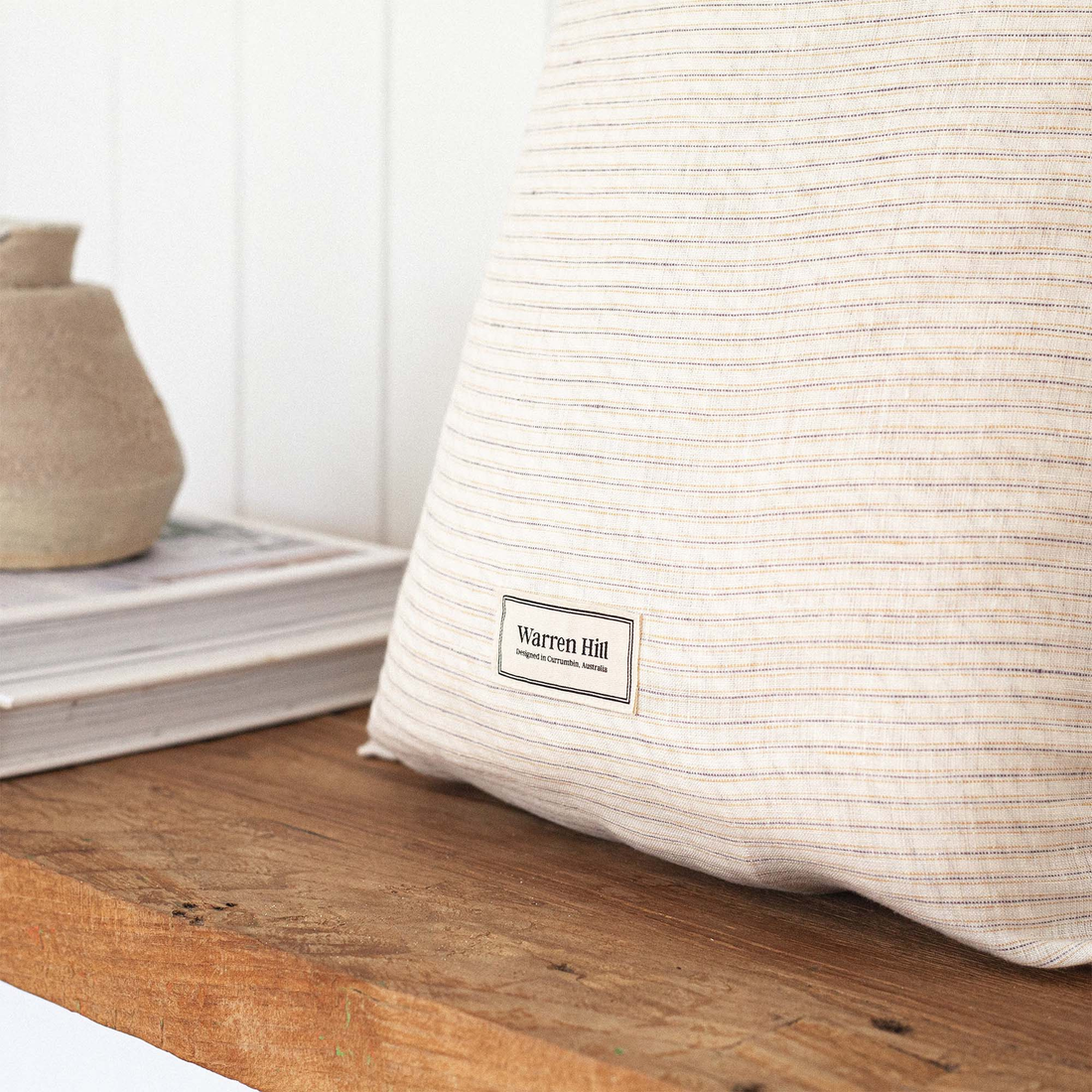 Linen Baby Play Mat - Dune Stripe