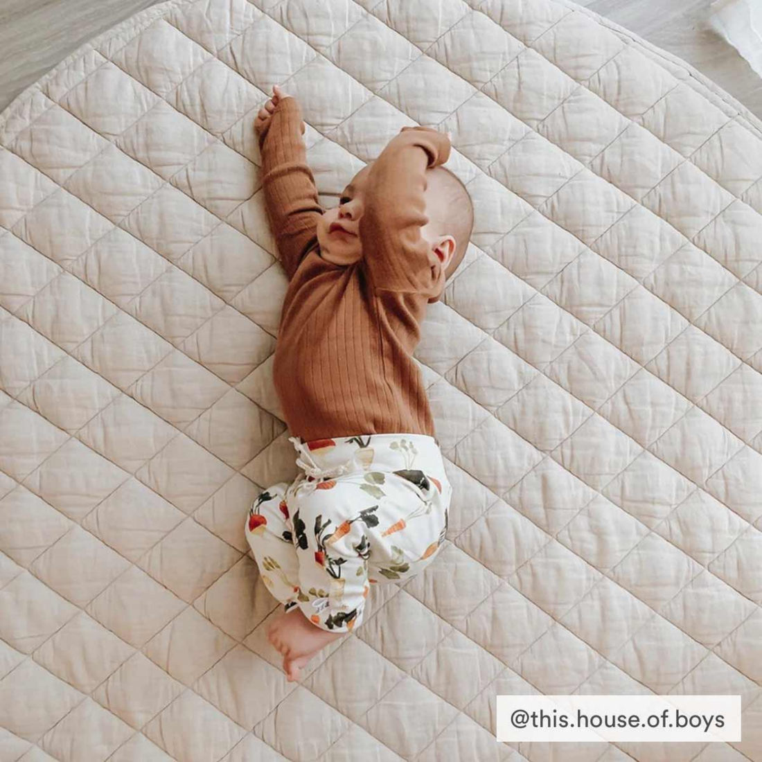 Linen Baby Play Mat - Natural