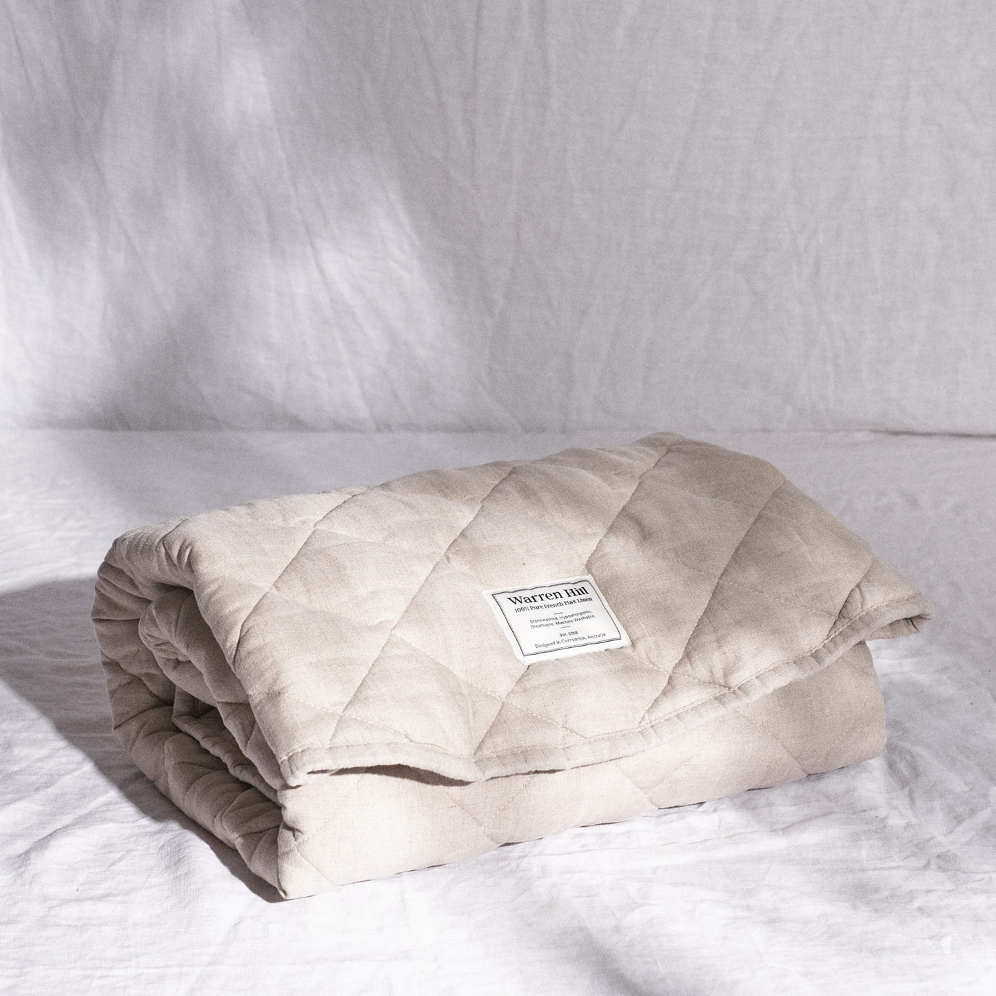Linen Baby Play Mat - Natural