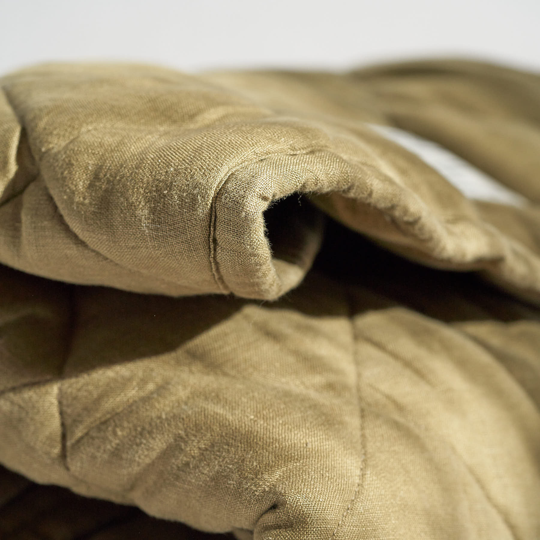 Linen Baby Play Mat - Olive