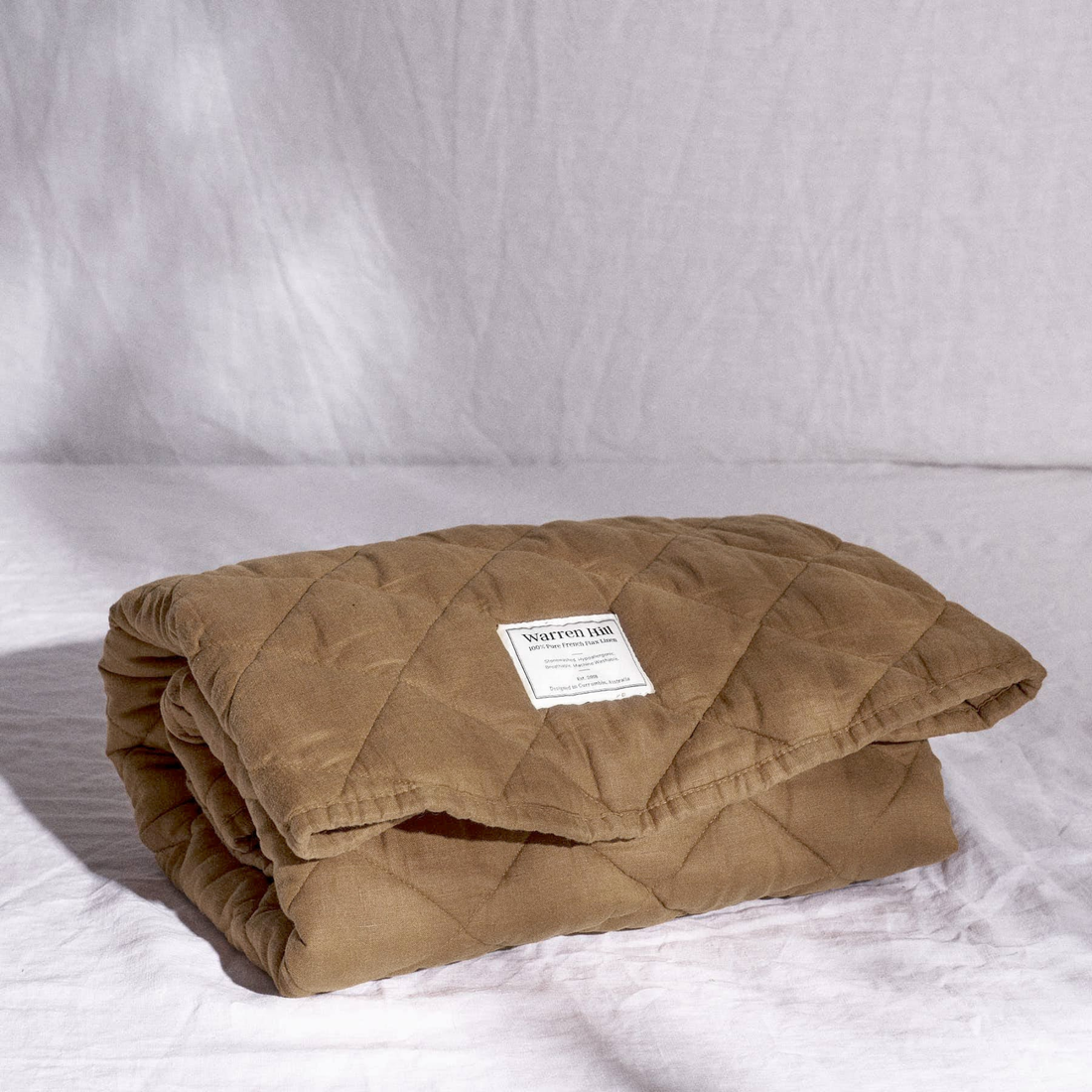Linen Baby Play Mat - Walnut