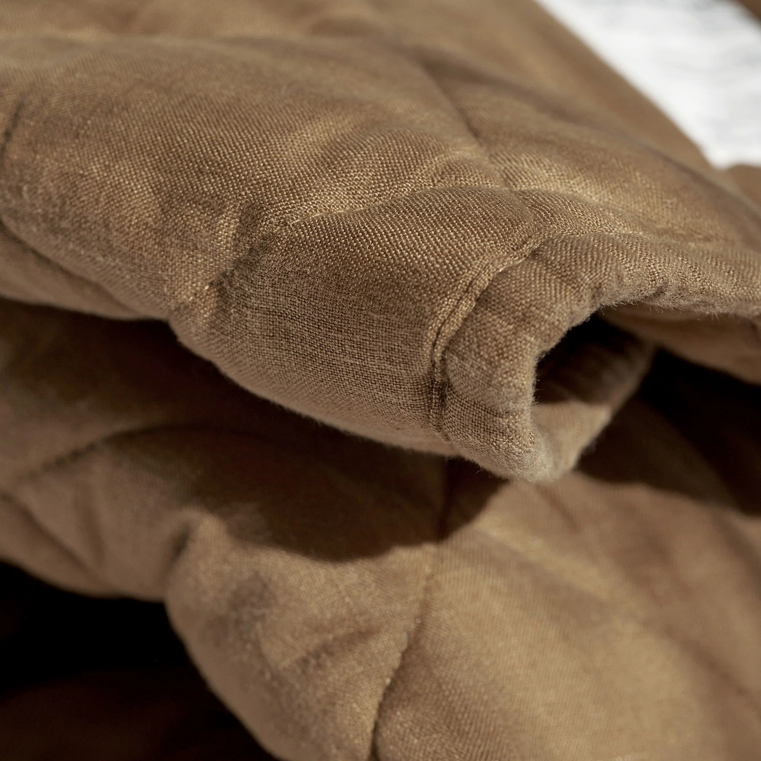 Linen Baby Play Mat - Walnut
