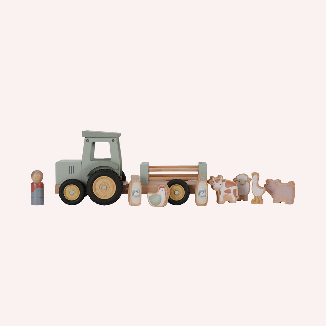 Little Farm Tractor With Trailer