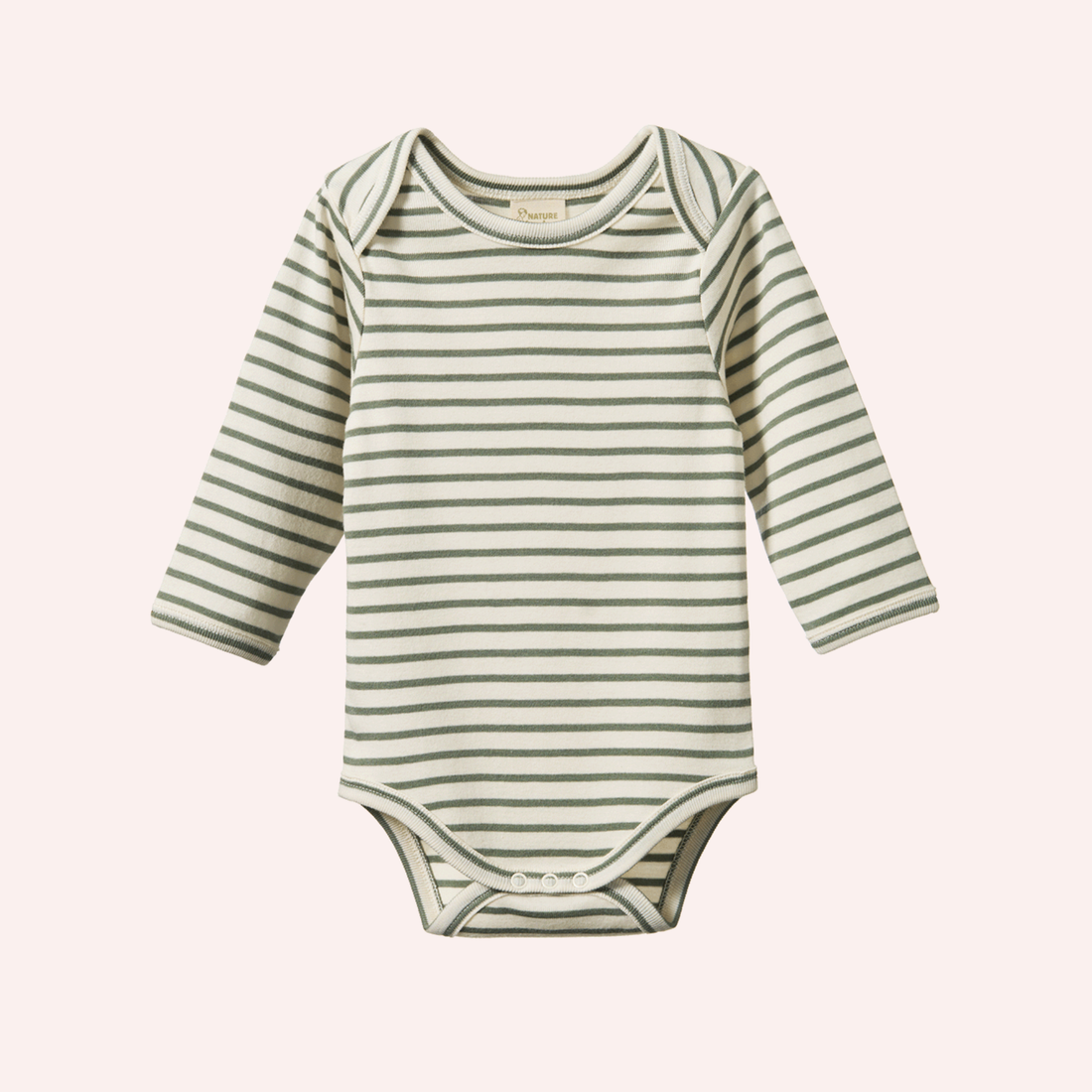 Long Sleeve Bodysuit - Nettle Sailor Stripe