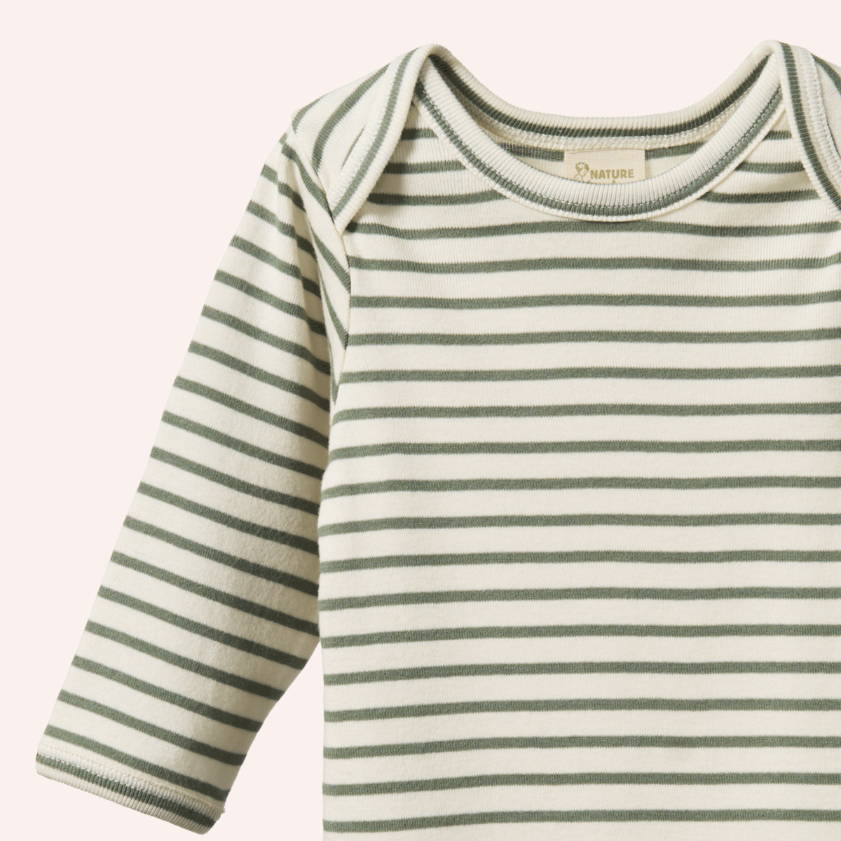 Long Sleeve Bodysuit - Nettle Sailor Stripe