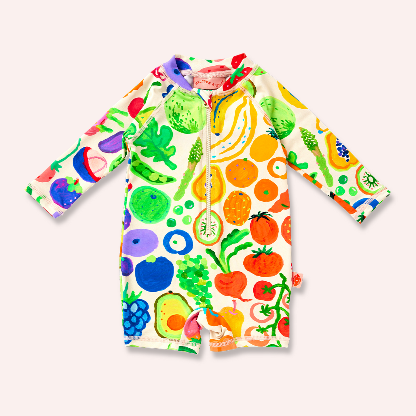 Long Sleeve Rash Suit - Eat The Rainbow