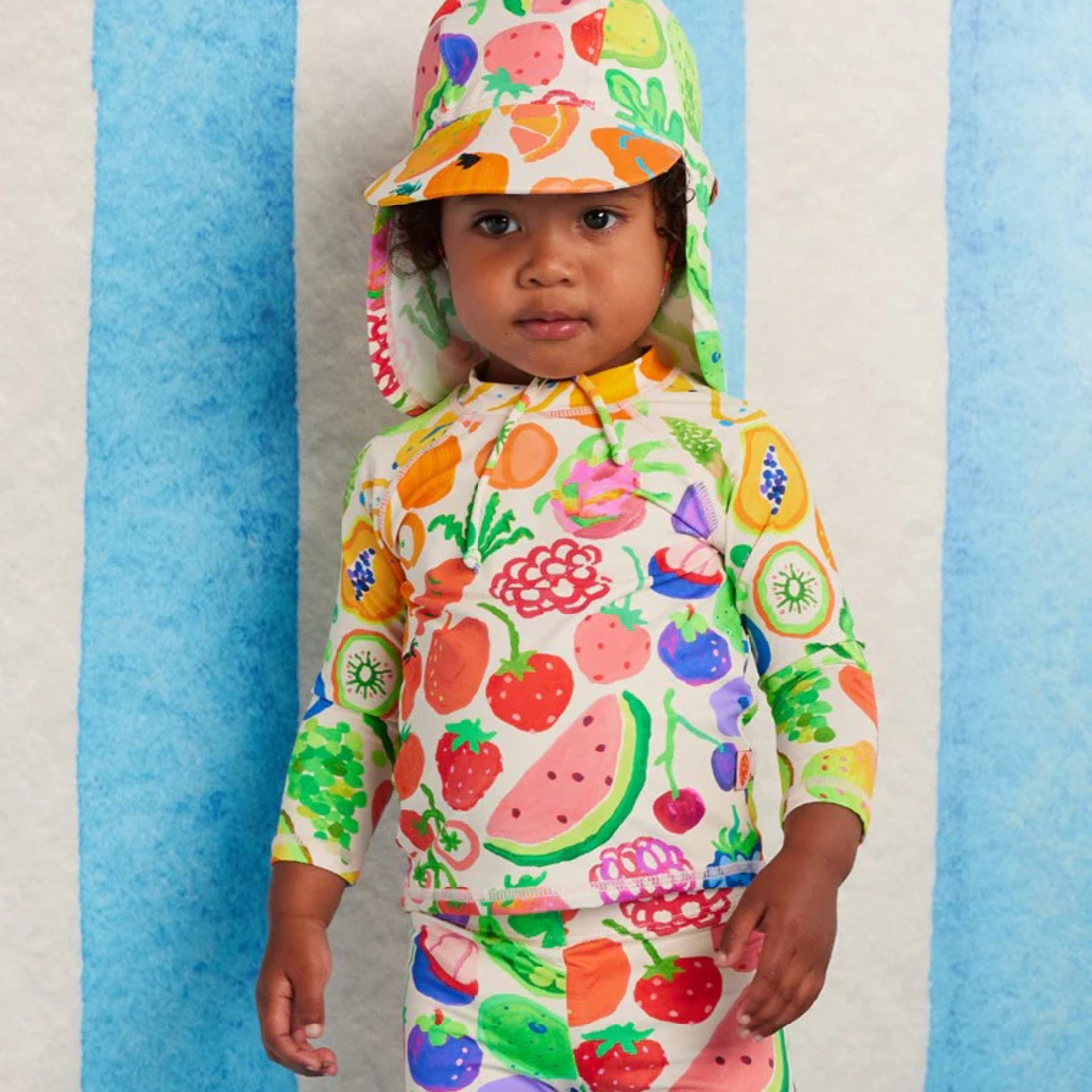 Long Sleeve Rash Vest - Eat The Rainbow