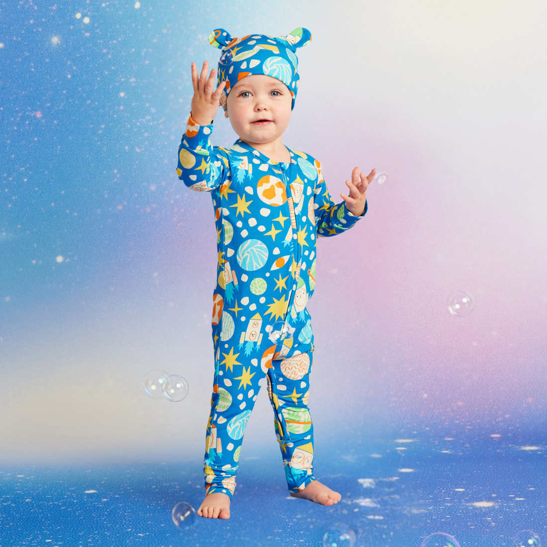 Long Sleeve Romper - See You In Space