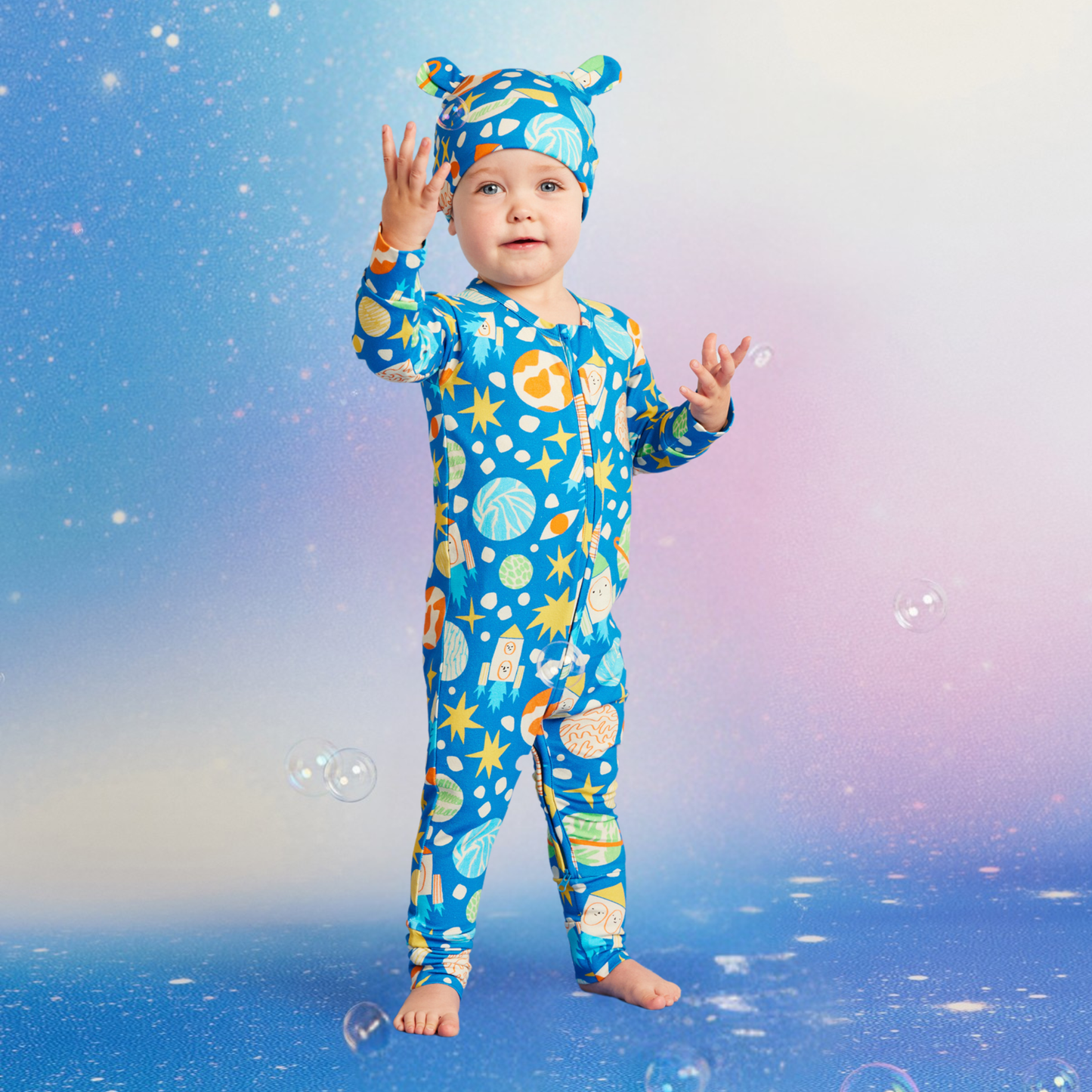 Long Sleeve Romper - See You In Space