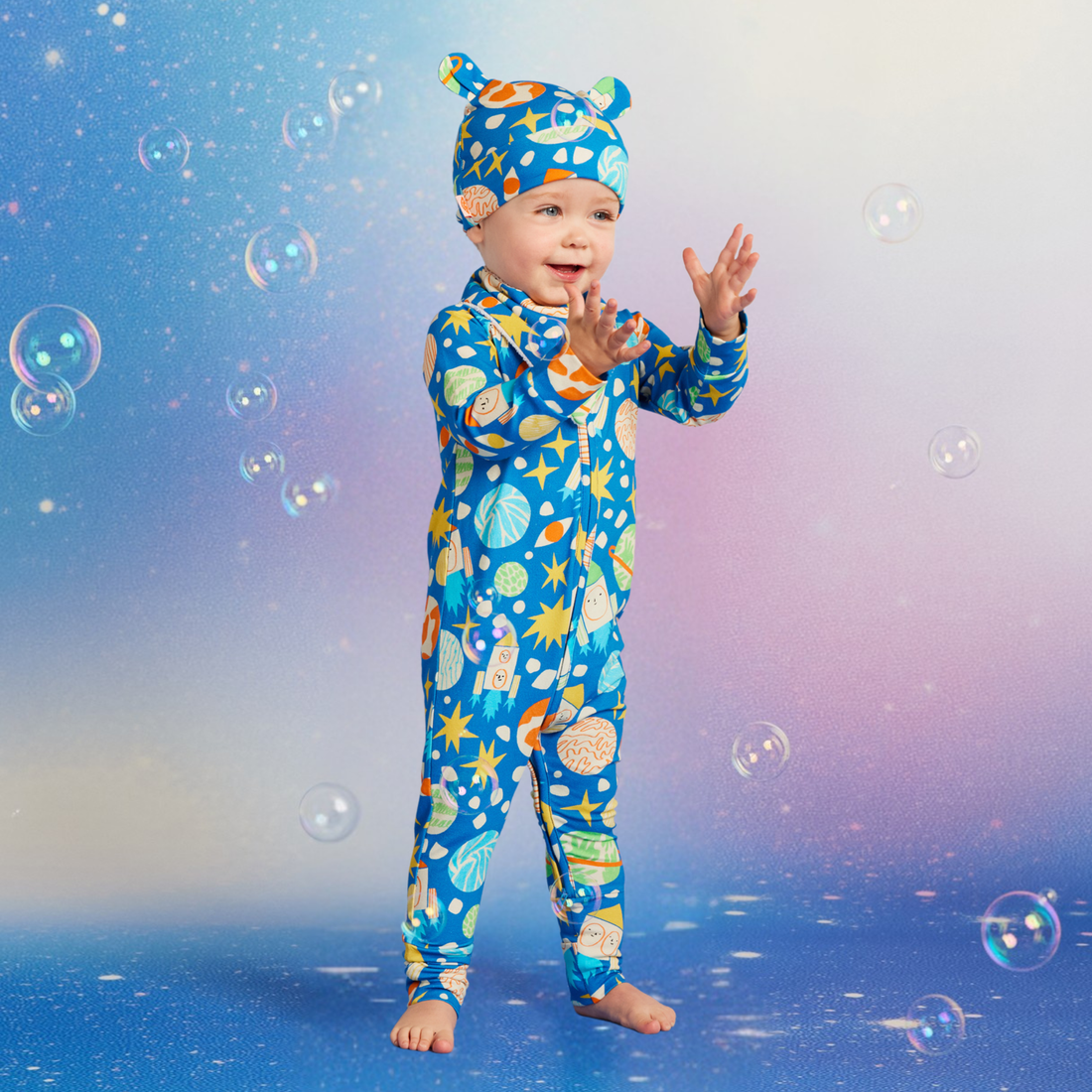 Long Sleeve Romper - See You In Space
