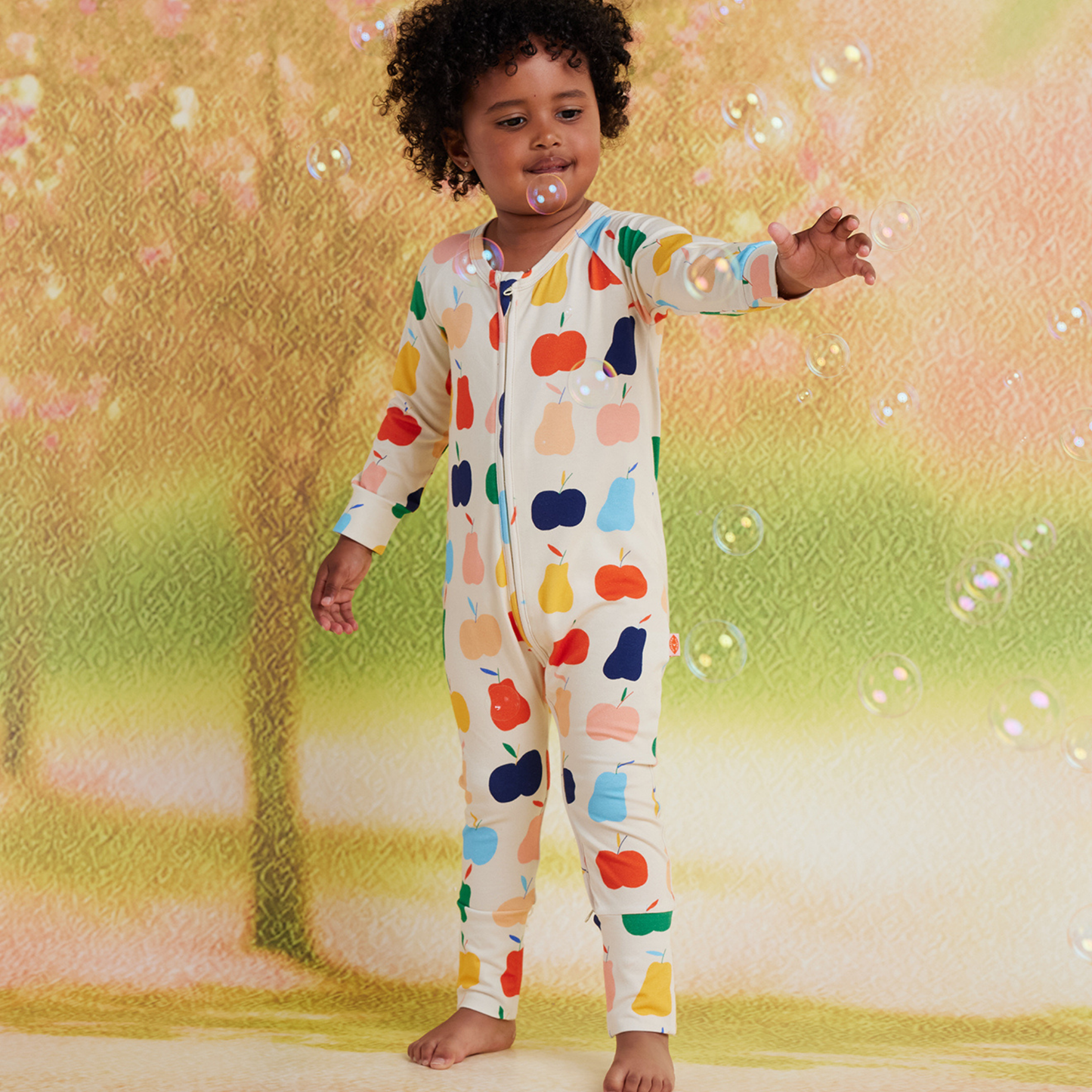 Long Sleeve Romper - Tiny Orchard
