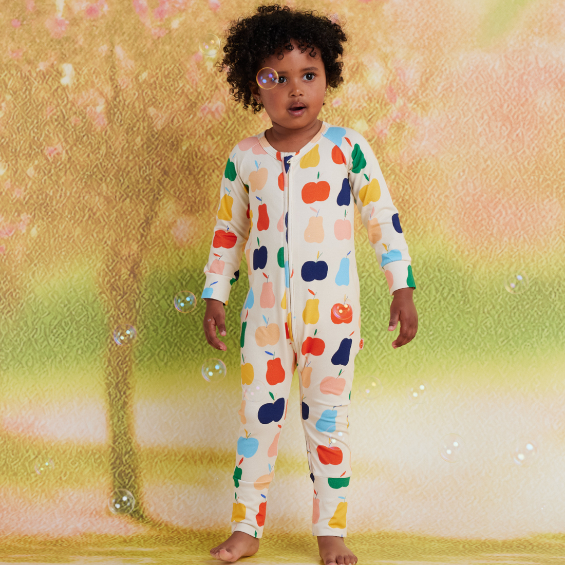 Long Sleeve Romper - Tiny Orchard