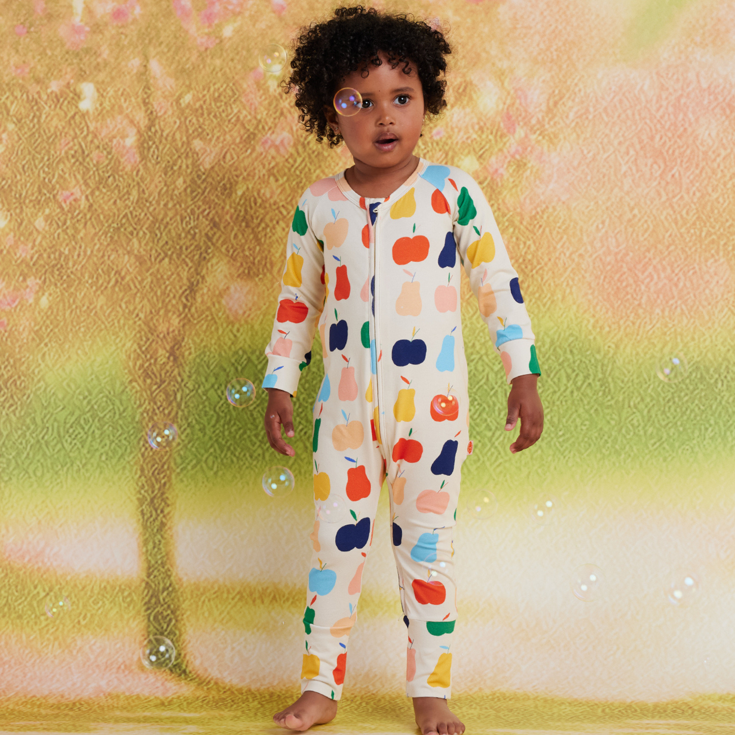 Long Sleeve Romper - Tiny Orchard
