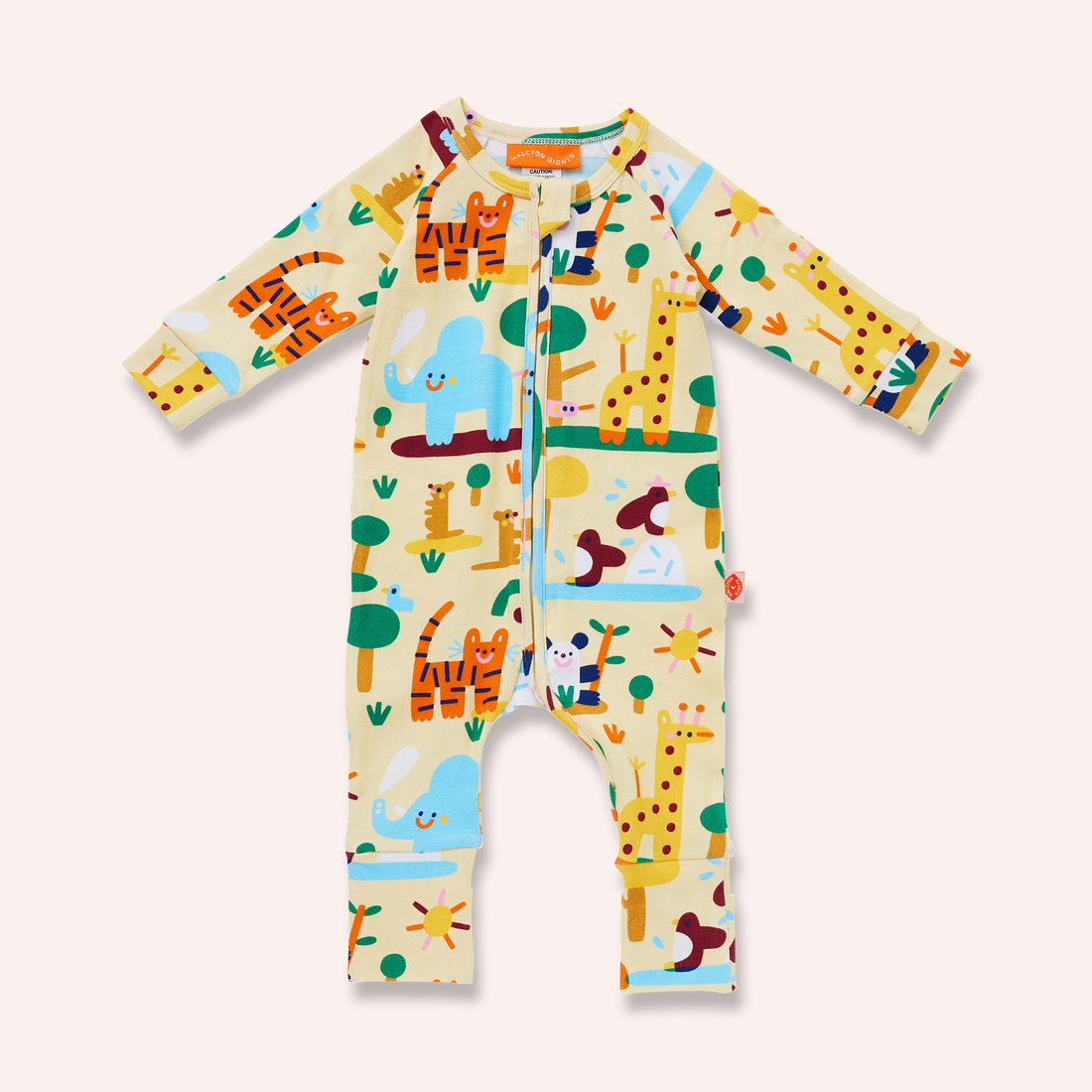 Long Sleeve Romper - Zoo Crew