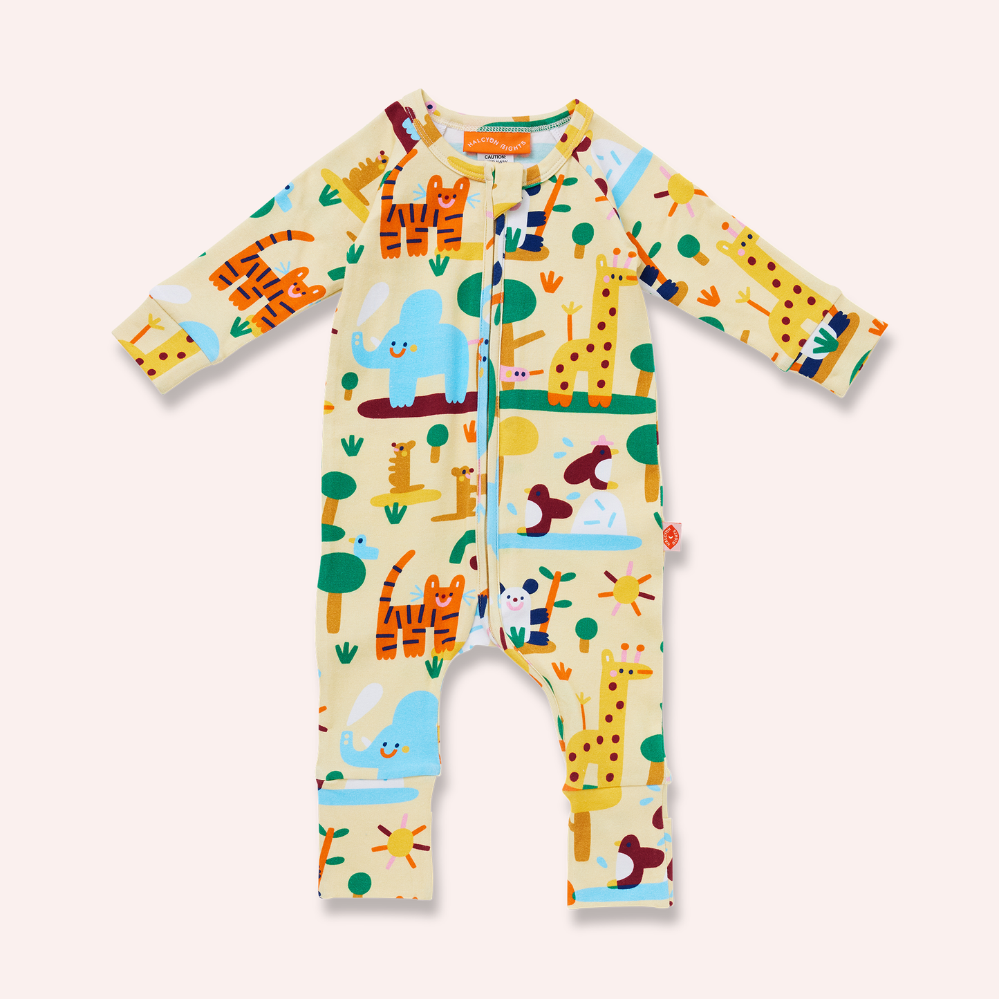 Long Sleeve Romper - Zoo Crew