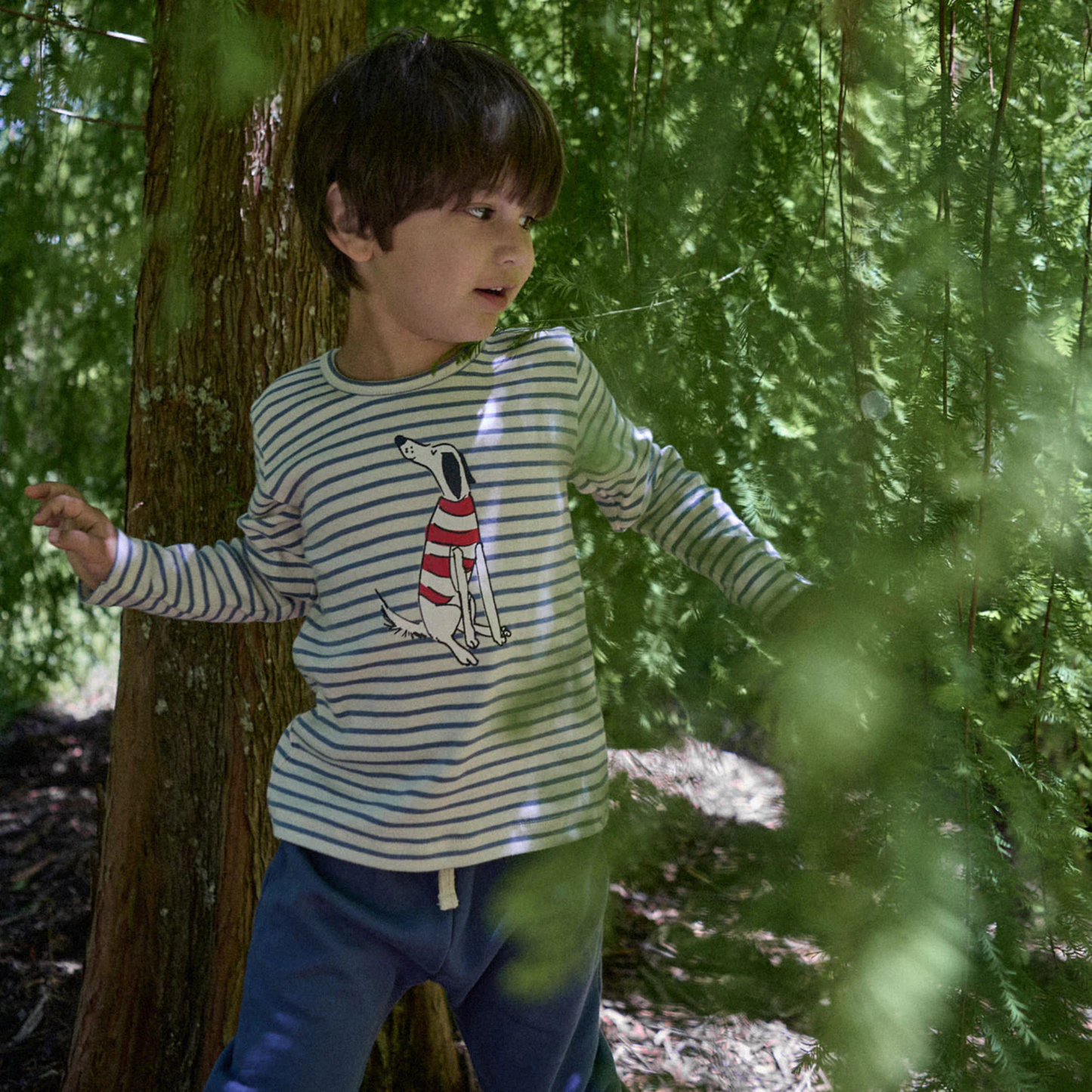 Long Sleeve River Tee - Best Friend Stripe