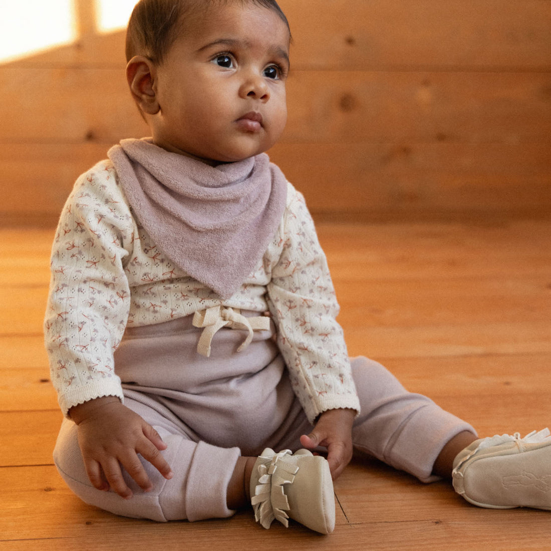 Triangle Bib Terry - Lilac