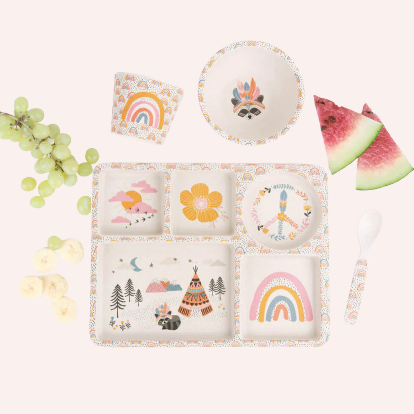 Divided Plate Set - Gypsy Girl