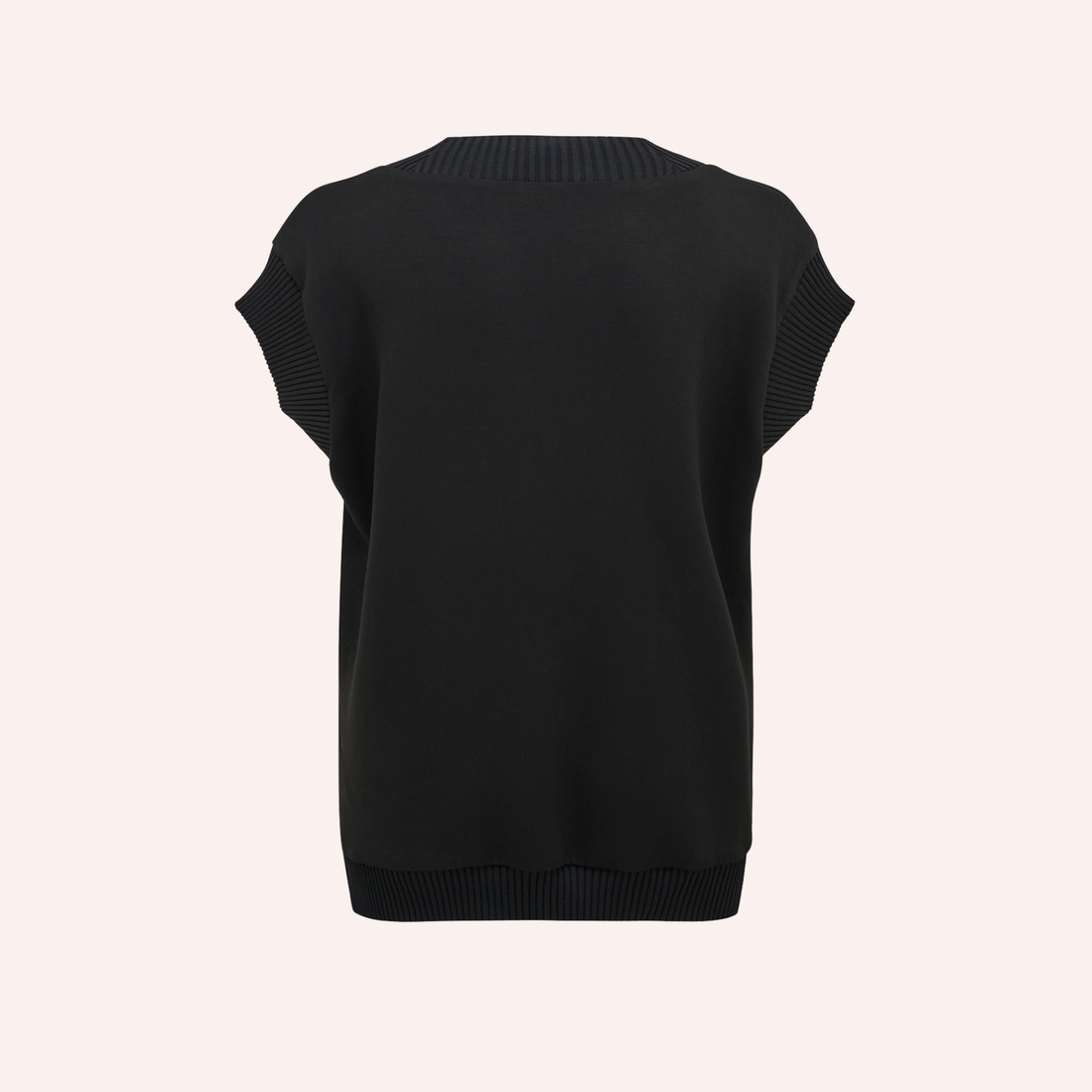 Lucia Sleeveless Lounge Top - Black